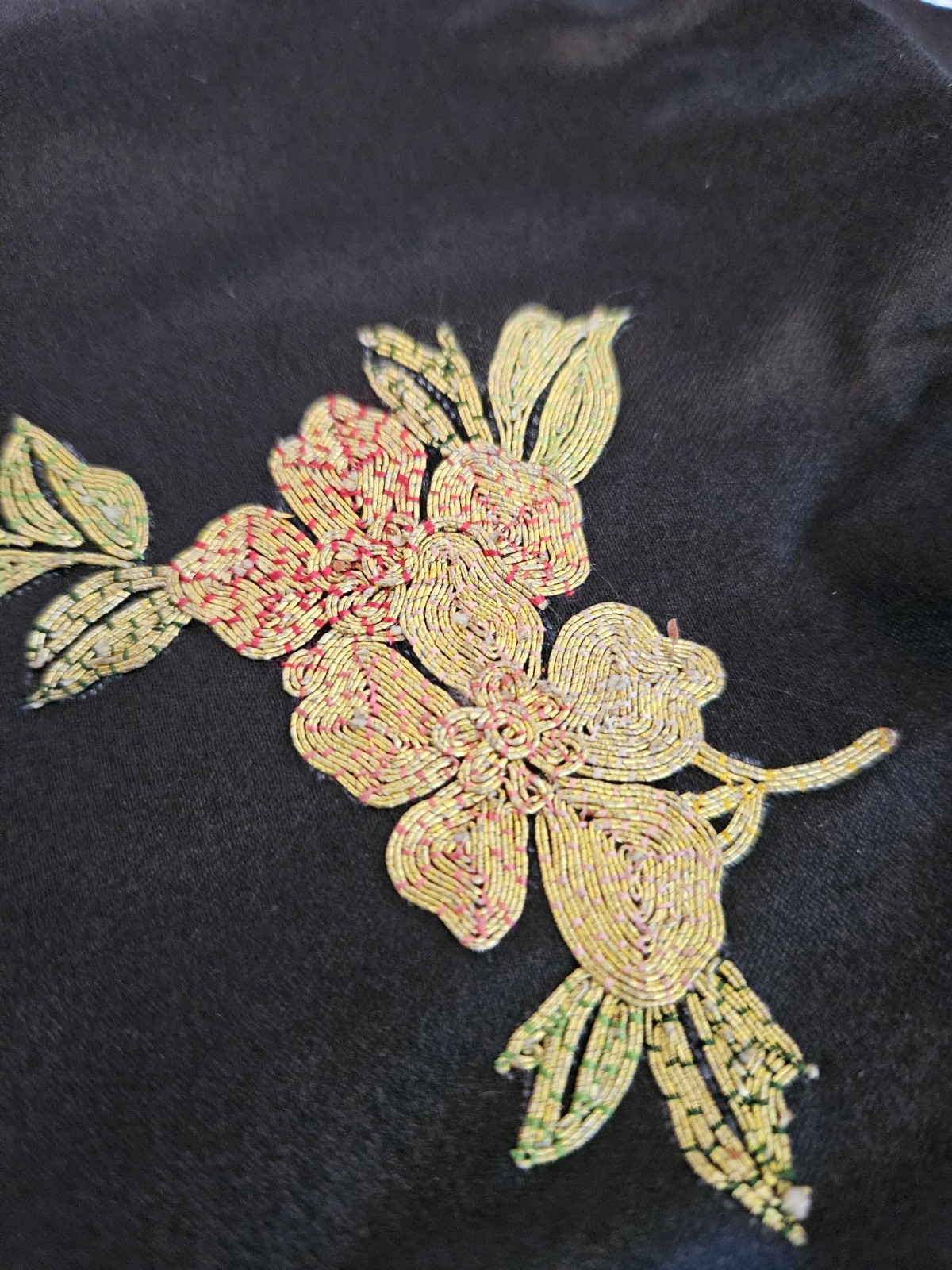 Vintage 60s Magnolia China Silk Dragon Kimono Jacket Size S-M New