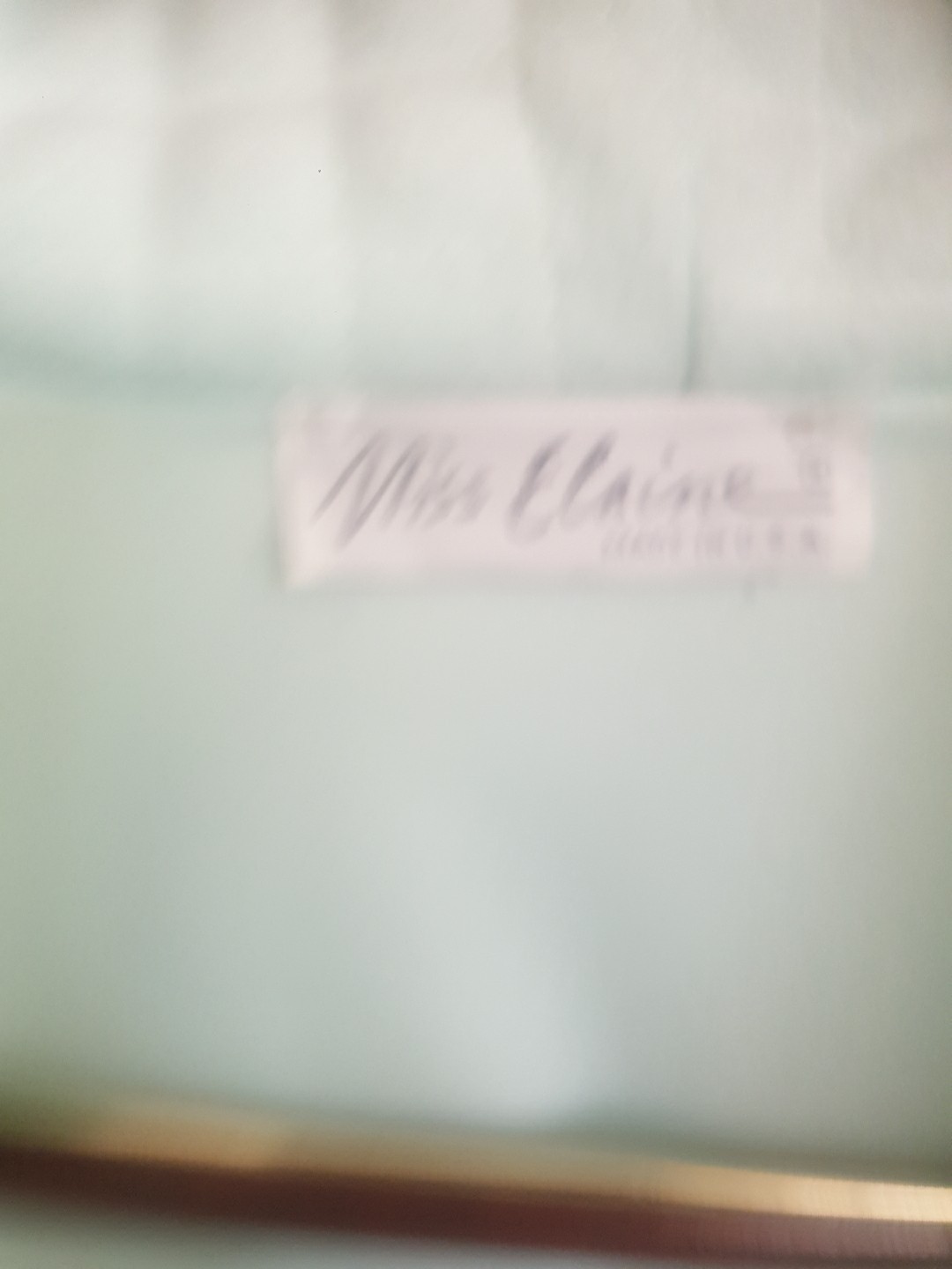 Vtg 80s Miss Elaine Nightgown Full Sweep Robe Sea foam Green Size-M
