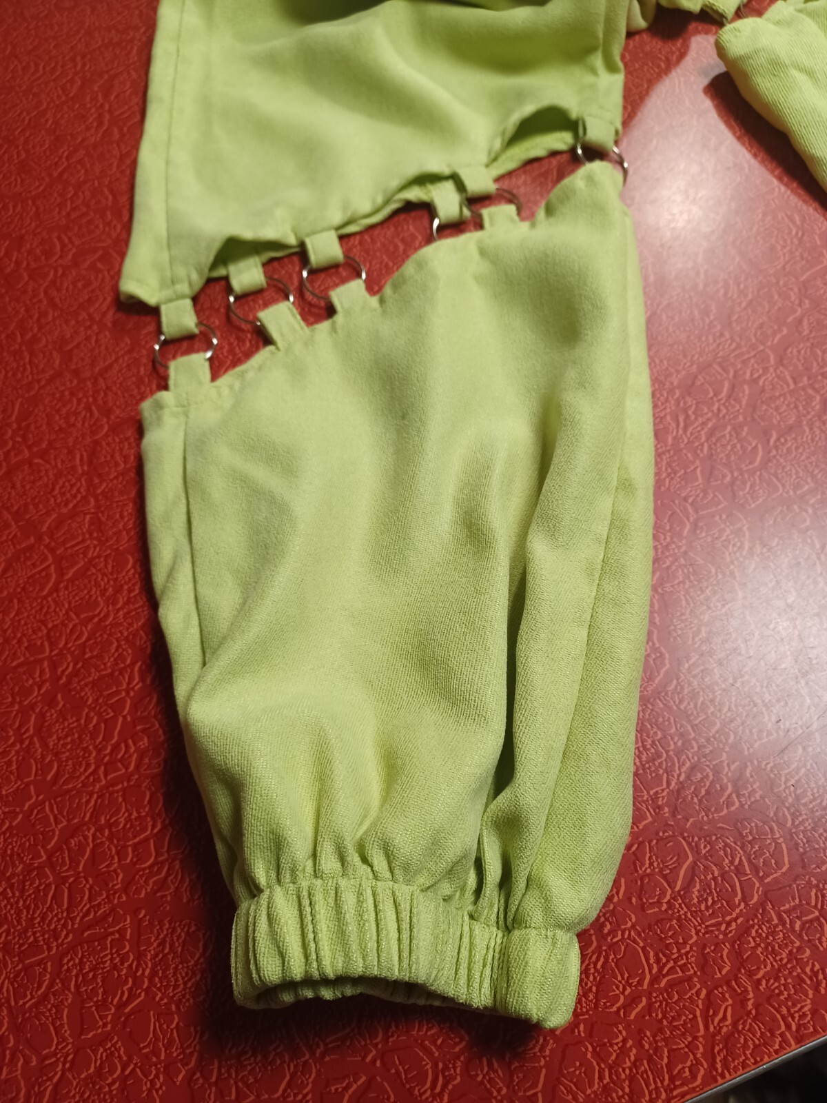 True VTG 1980s 1990s Y2K EDM Funky RAVE Mumwe Joggers Pants Cutout Spice Girls S