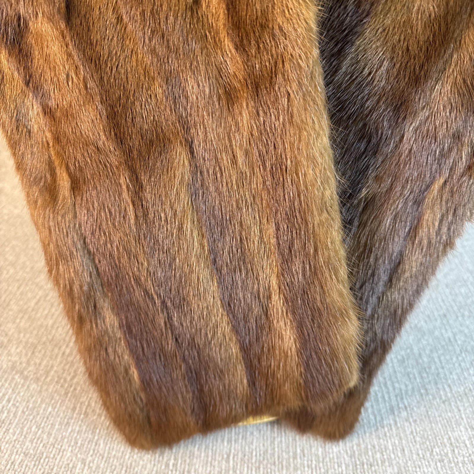 VTG SABLE MINK FUR BOLERO/WRAP BROWN from SORENSEN & WAHLBERG FURRIERS 40’S 50’S
