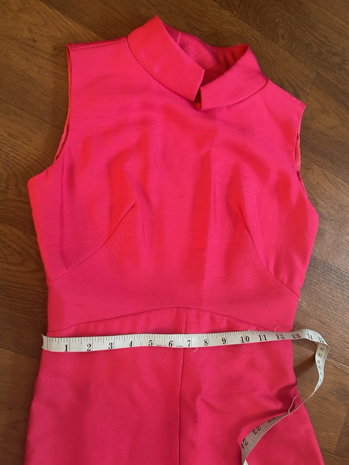 Vintage 1950s Maggi Stover Hot Pink Mod Sheath Dress Style 4129 NWT
