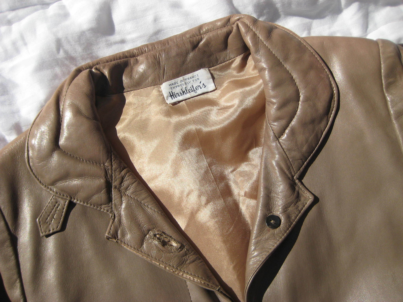 Vintage Karl Lagerfeld Chloe leather JACKET & PANTS couture suit set coat retro