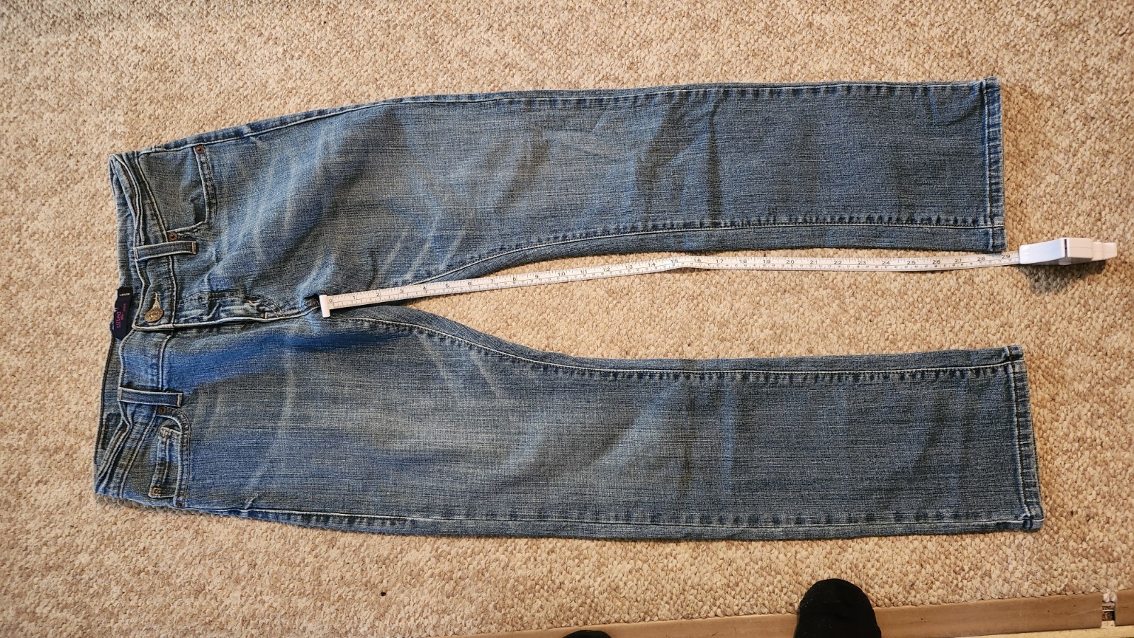 Levi’s Tilted 504 Jeans Vintage, Size 9 Medium, Long Fit Juniors