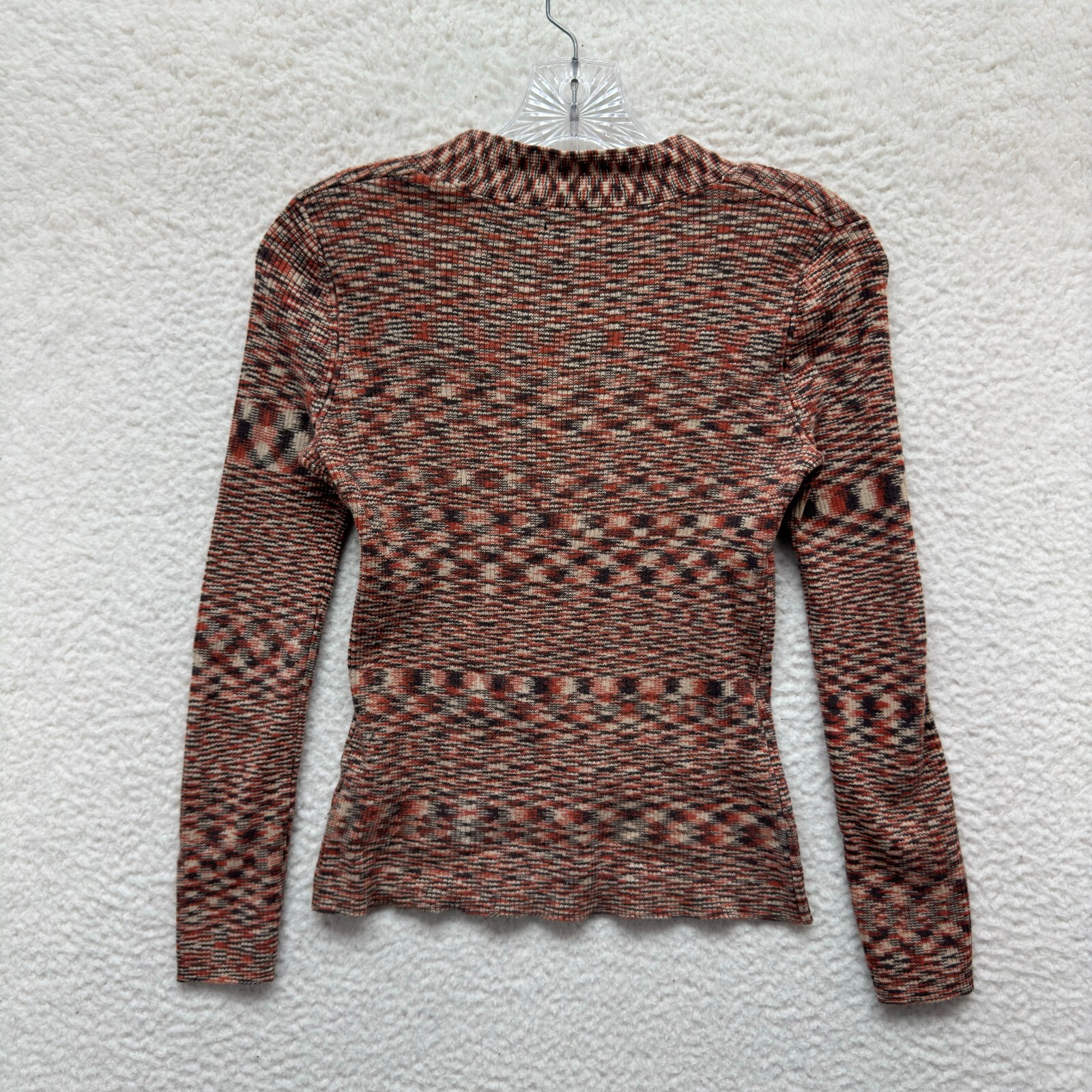 Y2K Vintage Top Small Pattern Stretch Boho Fairy Whimsigoth Corpcore Office