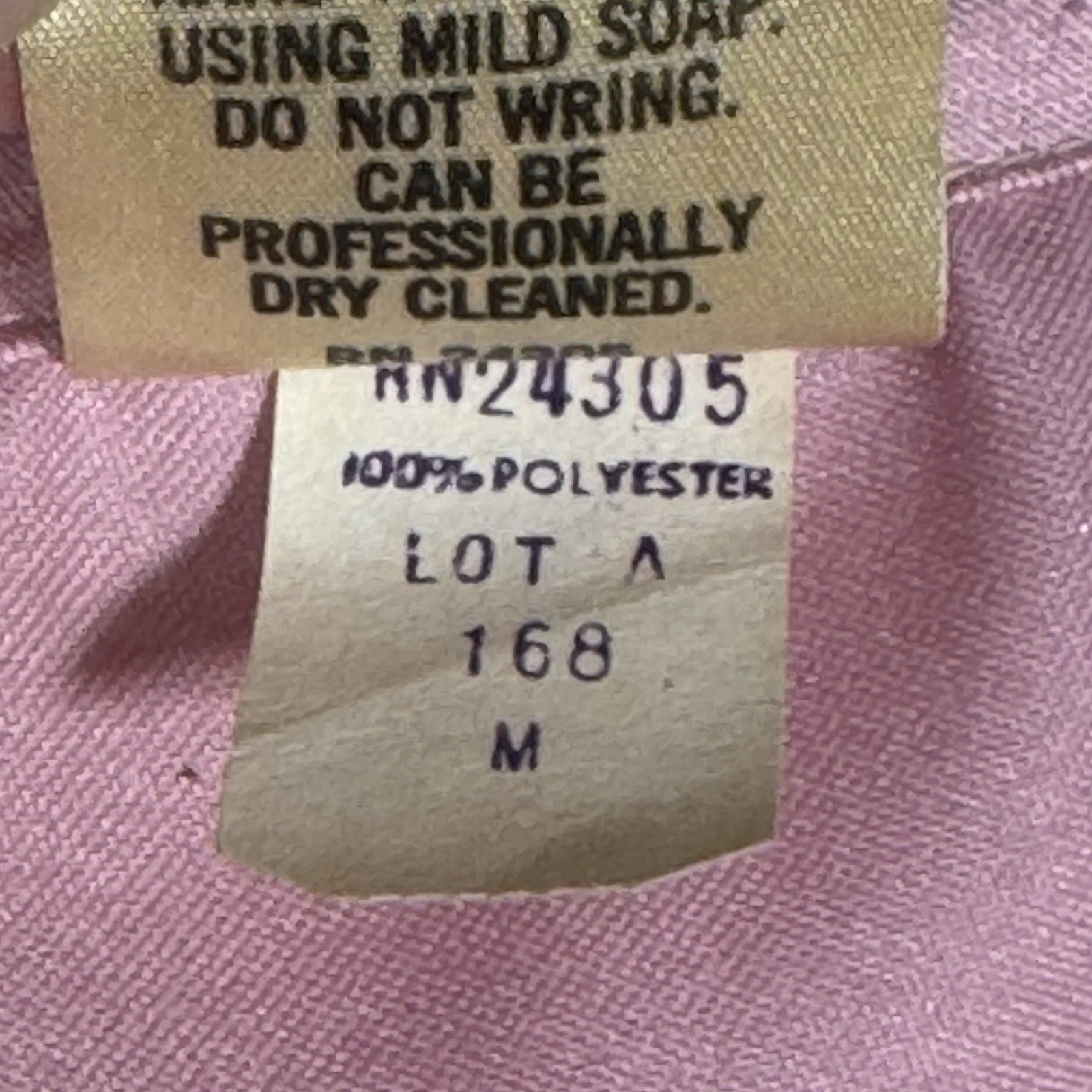 Vintage 70s CANDI Jones California Pink Puff Sleeve Blouse Embroidered Beaded M