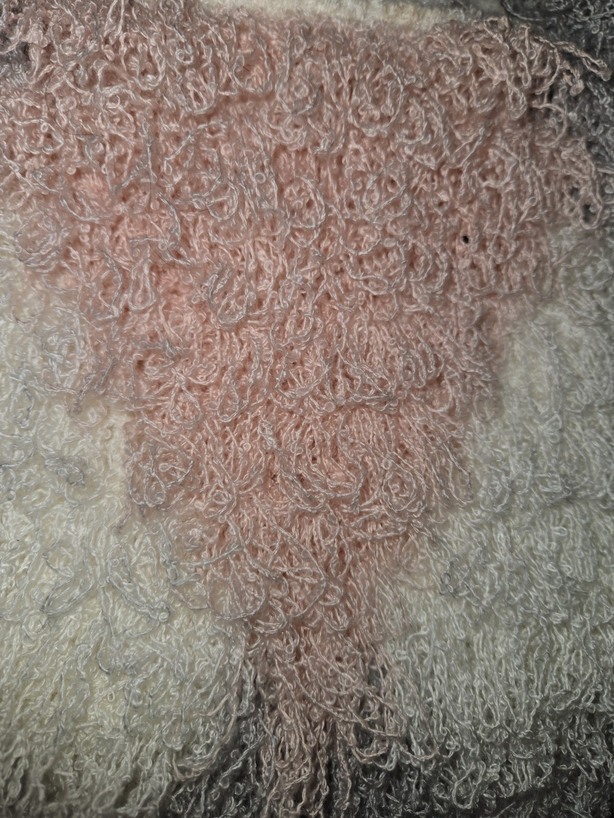 Rare Vtg 80’s Side Effects Loopy / Shaggy Crochet Hand Knit Sweater Small