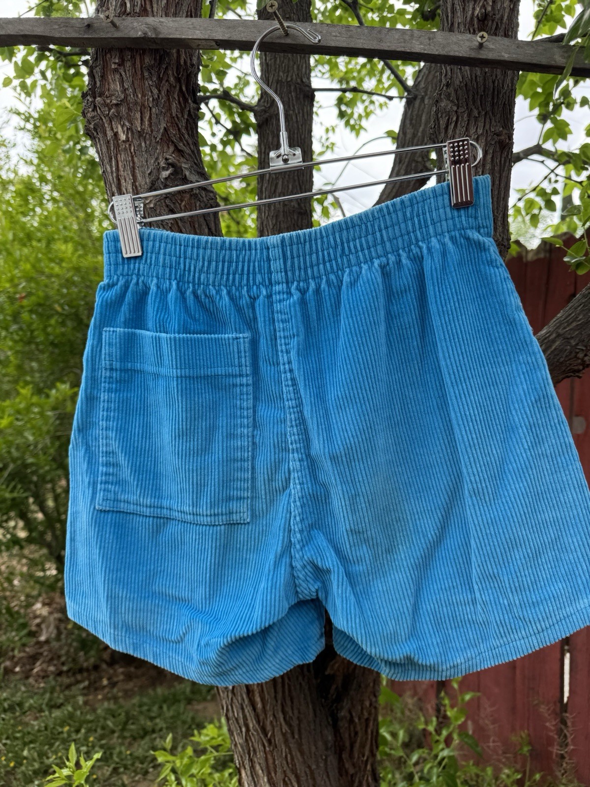 Vintage Ocean Pacific OP Corduroy Shorts Blue Surf Skate Dogtown Longriders 80s