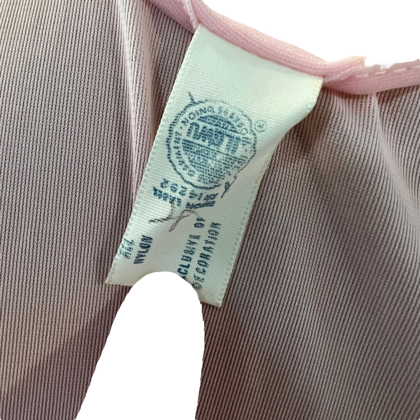 Vintage Women’s Pink Long Nylon Nightgown Lace Accent D’Signer MEDIUM Union Made
