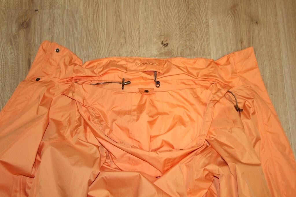 Vintage orange windbreaker, water resistant jacket coat jacket with hood, Size S
