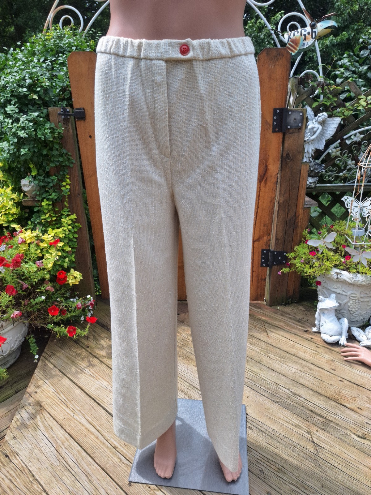 True VTG Mid-century Mod 1970s JCPenney 2 Piece Bell Bottom Pant Suit Blazer M
