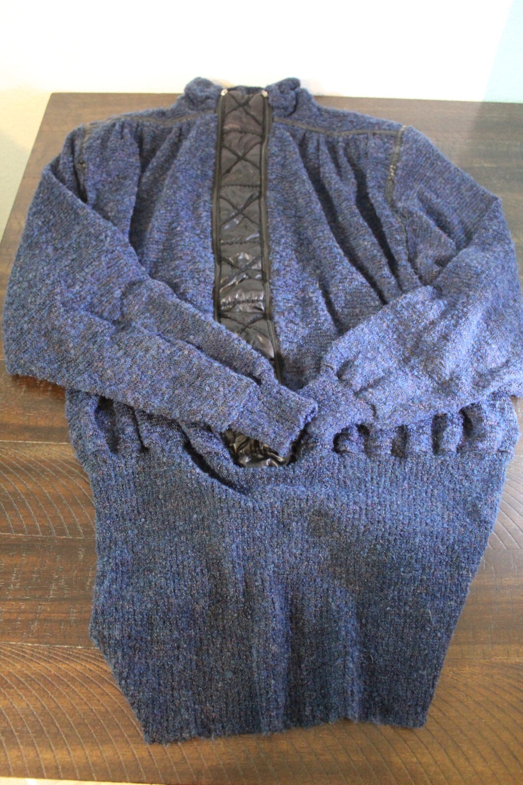 Totally 80s Vintage Georges Garhel Paris Skirt & Top Set Blue Zip Quilt Large