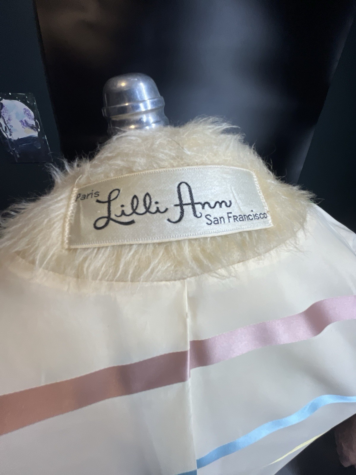 Lilli Ann Ivory Coat Paris San Francisco Vintage Women Regular Size Attic Stored