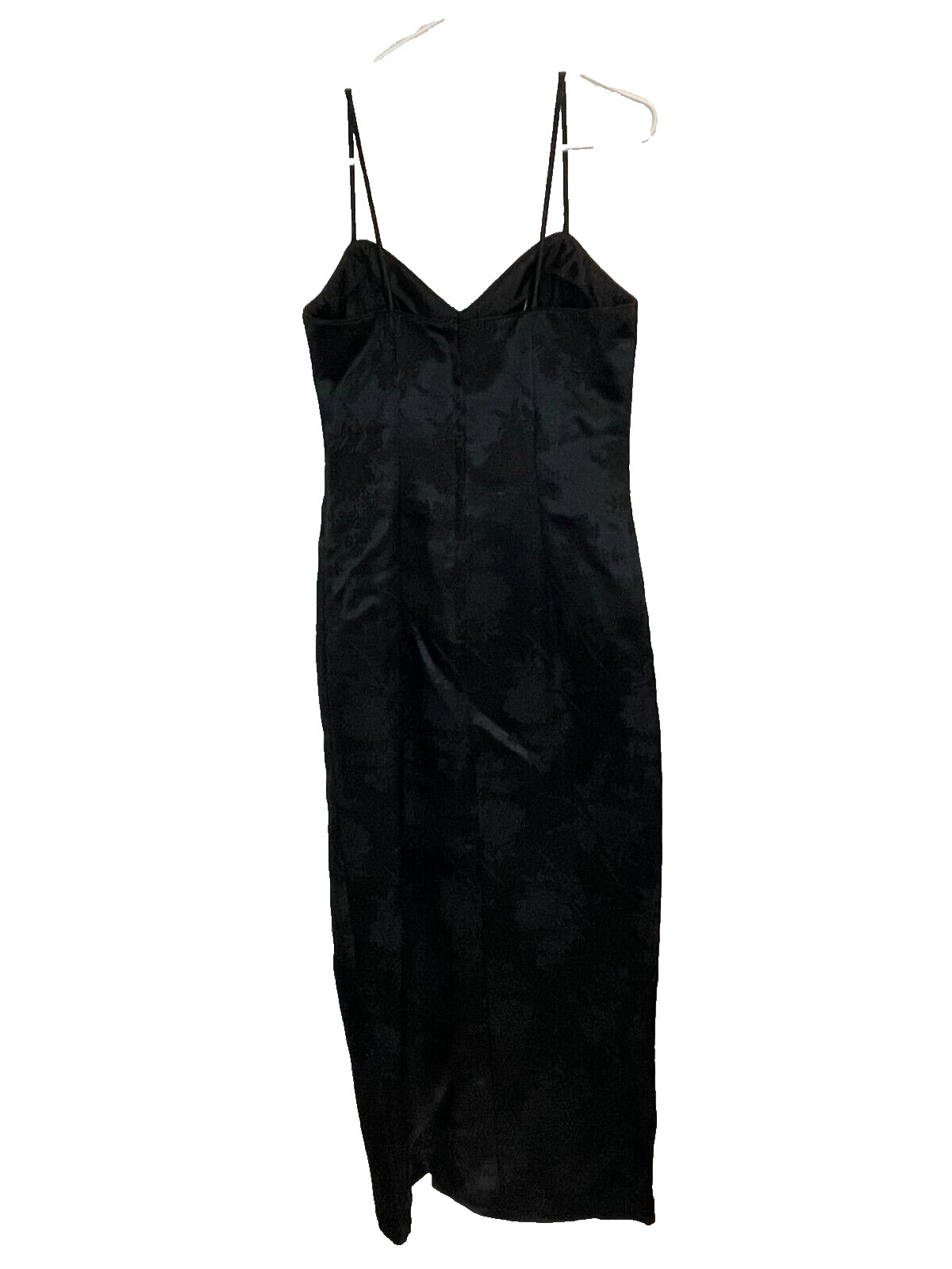 Vintage LA Glo Dress Women’s Size 11/12 Black Floral Sleeveless Straps