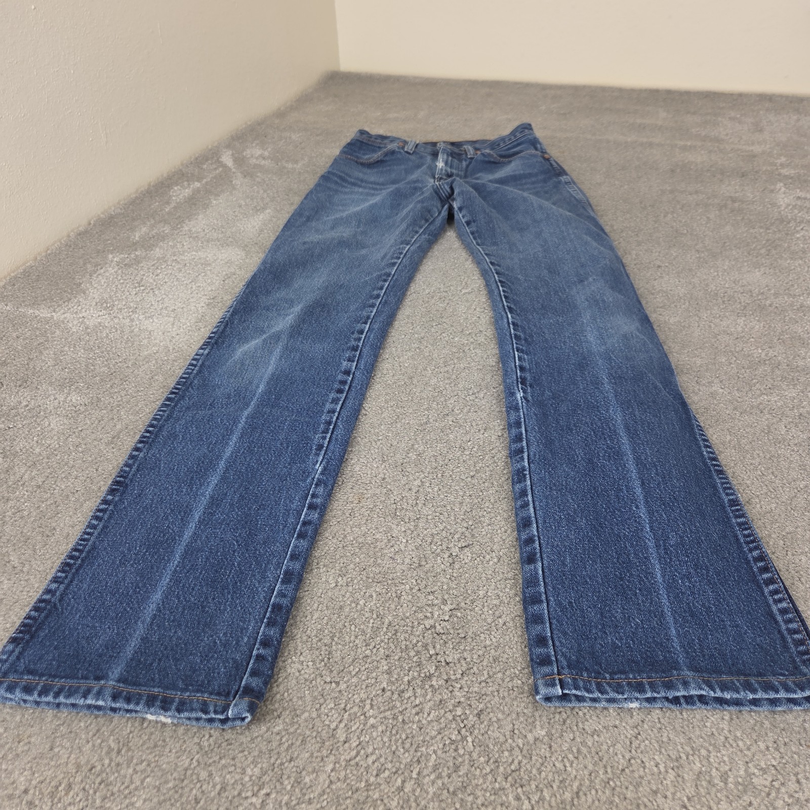 Women’s Wrangler 14mwz 24 X 32 high-Rise Cowboy Cut Slim Fit USA Distressed Vtg
