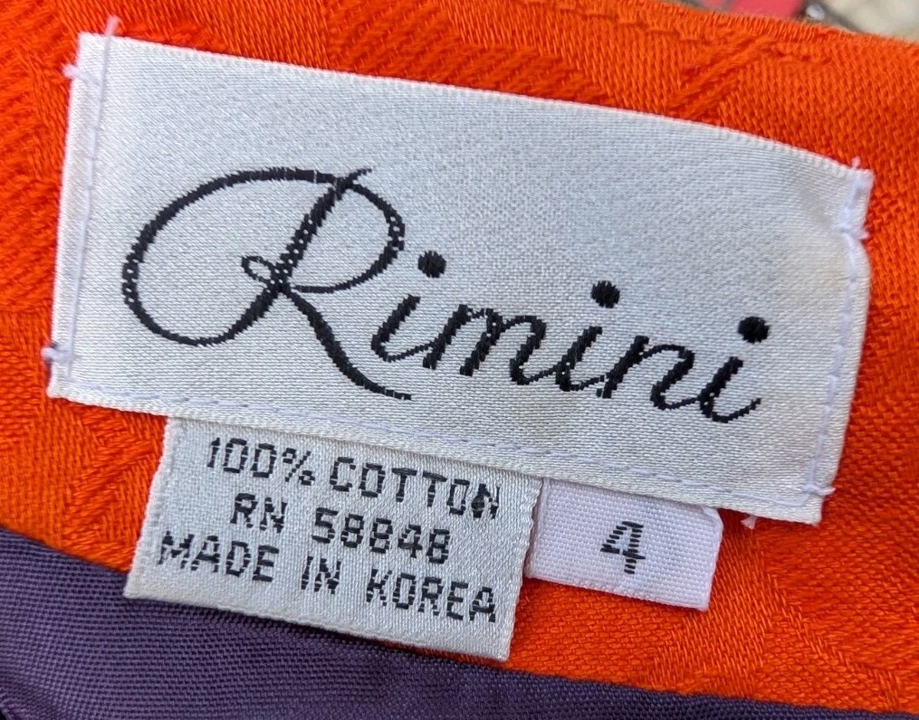 RIMINI COTTON JACQUARD ART PRINT SHEATH DRESS SIZE 4 COLORFUL RETRO POCKETS