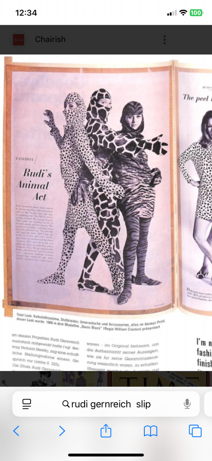 * ICONIC * TOTAL LOOK * RUDI GERNREICH * 1966 *CHEETAH* PRINT MINI DRESS *