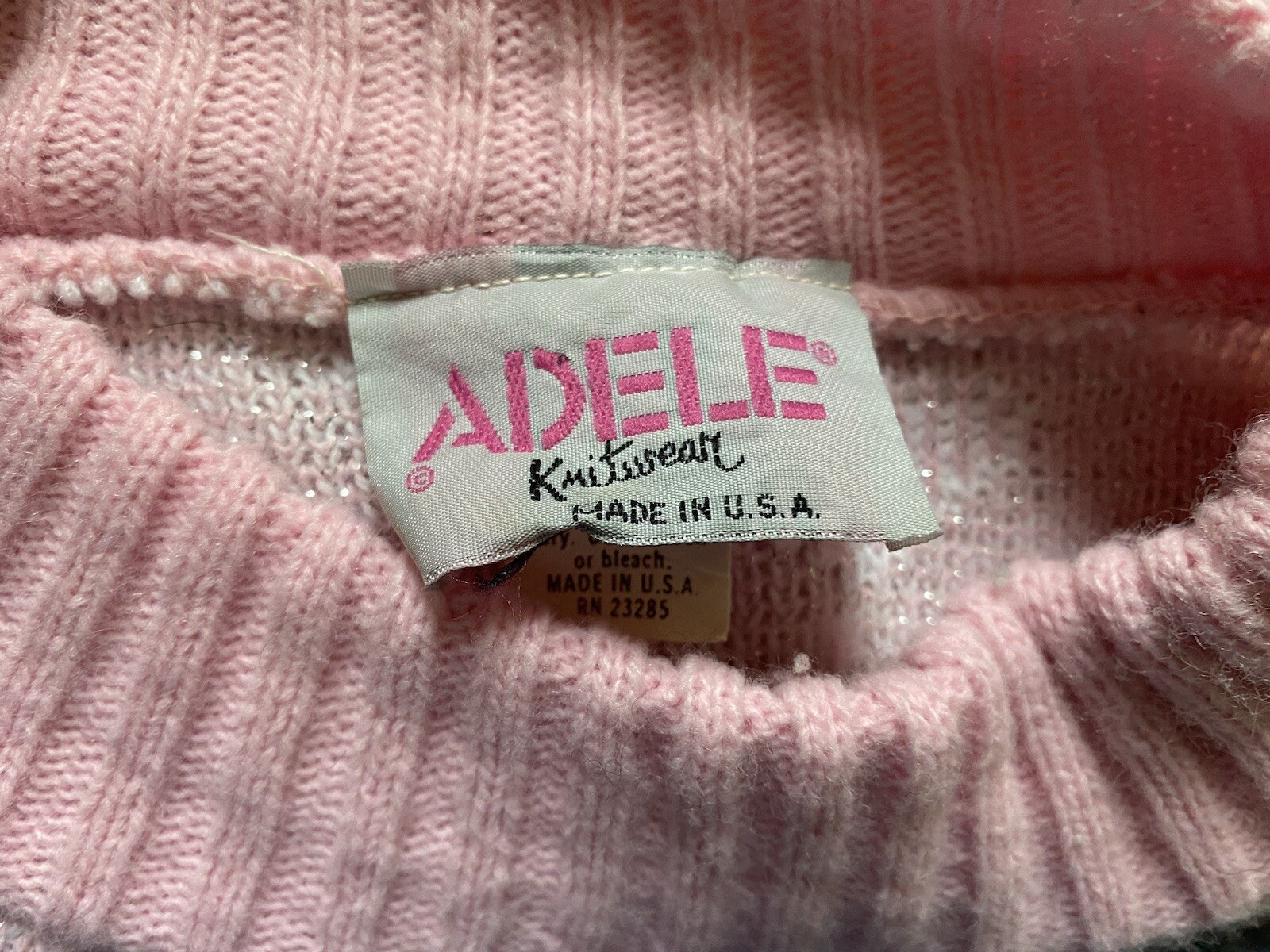*vintage* 80’s adele knitwear sparkle dalmation sweater