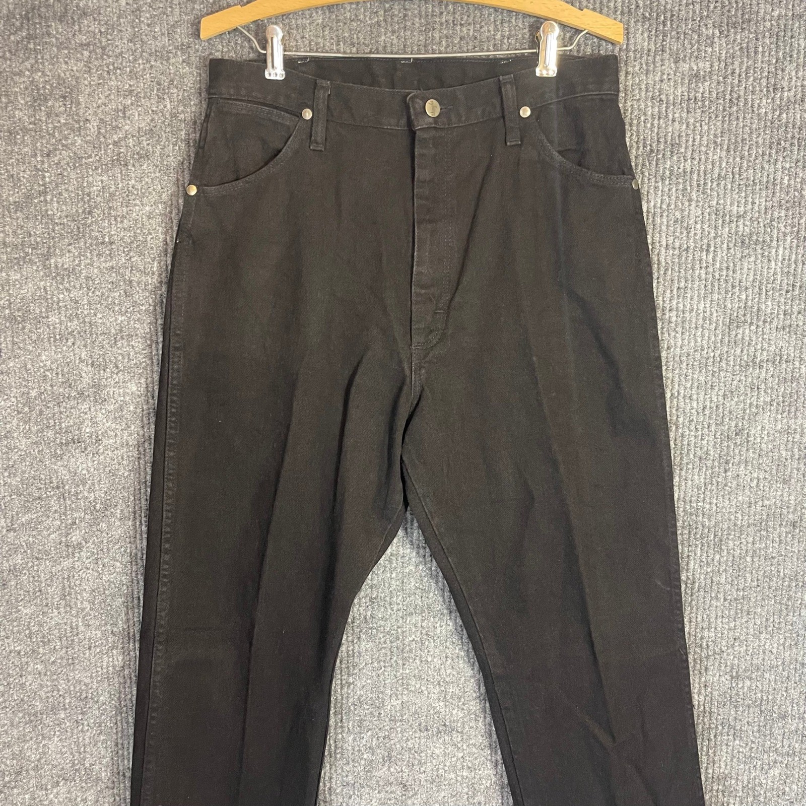 Vintage 80s 90s Wrangler 14MWZWK Cowboy Cut Jeans Womens 13×32 Black USA Western