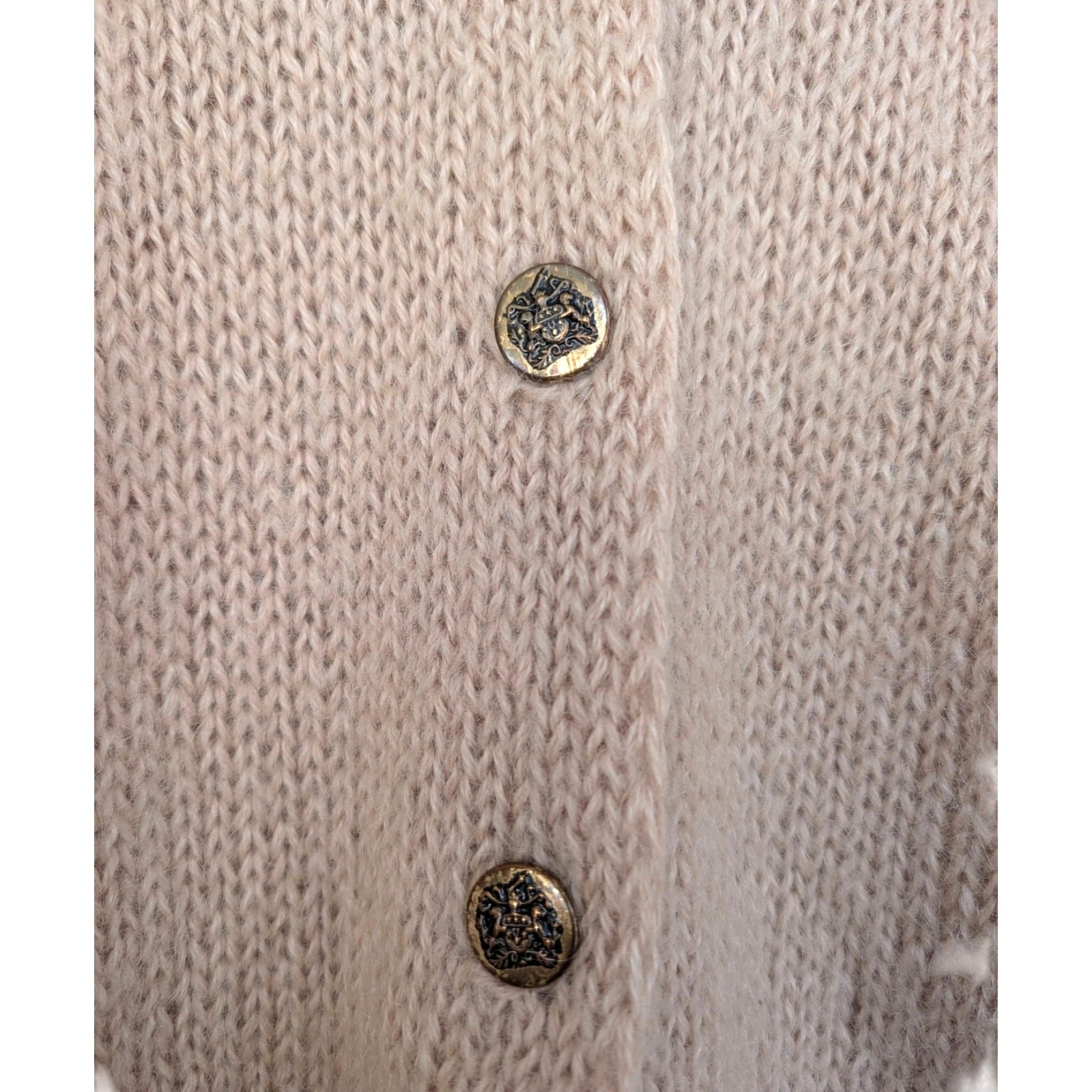 Vintage Hand Knit Cardigan Sweater