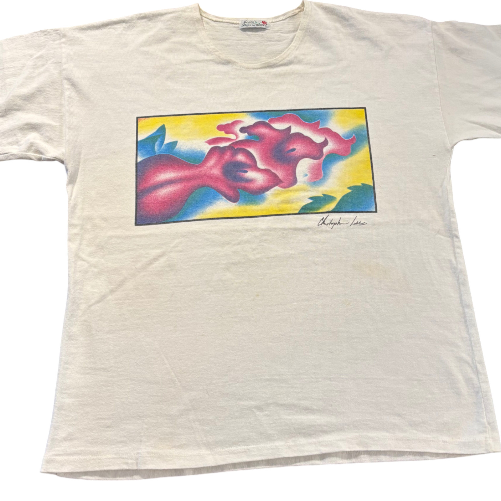 Joie De Vie day n night intimates vintage women’s Christopher Lee art sleepshirt