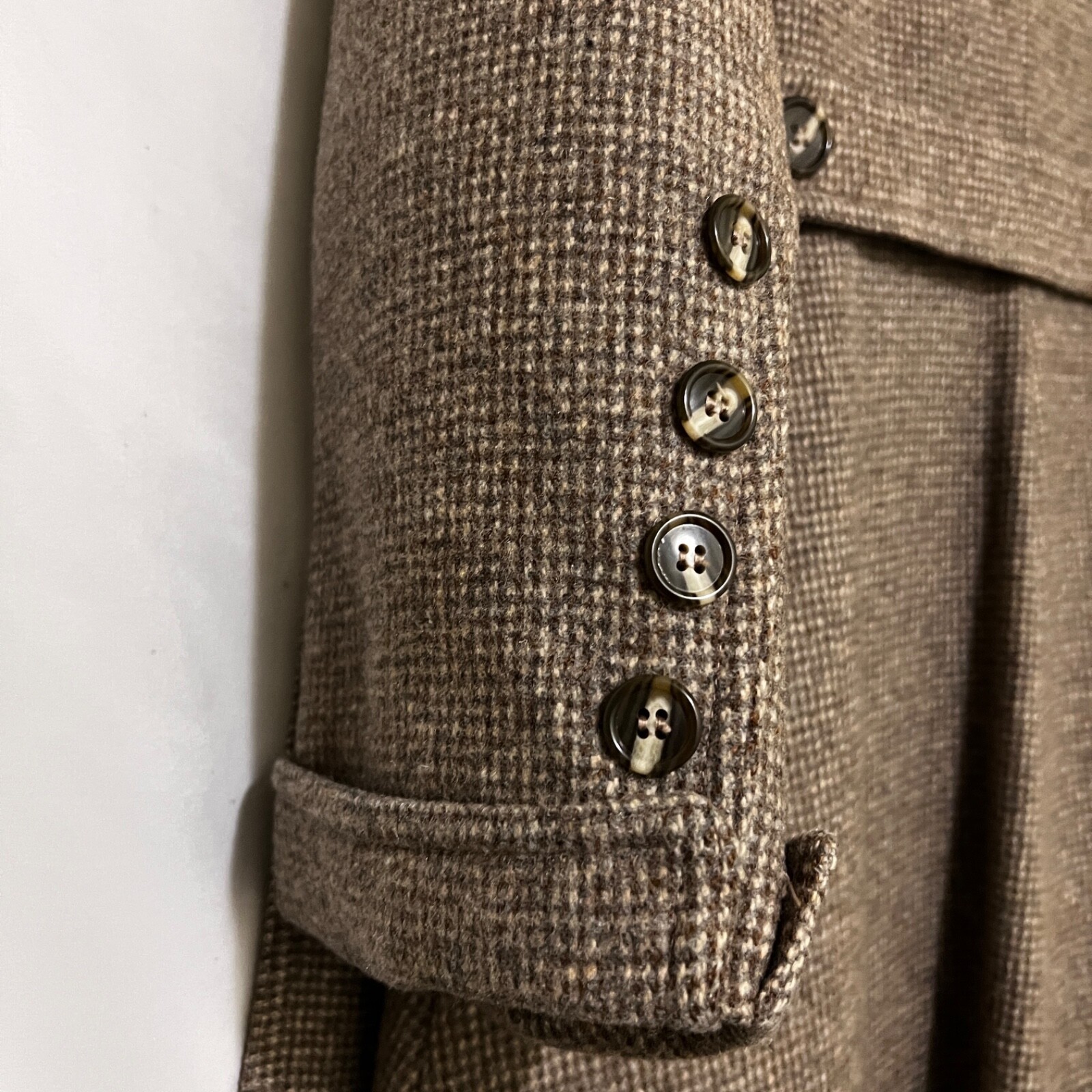 International Ladies Garment Workers Union Womens S Tweed Check Peacoat ILGWU