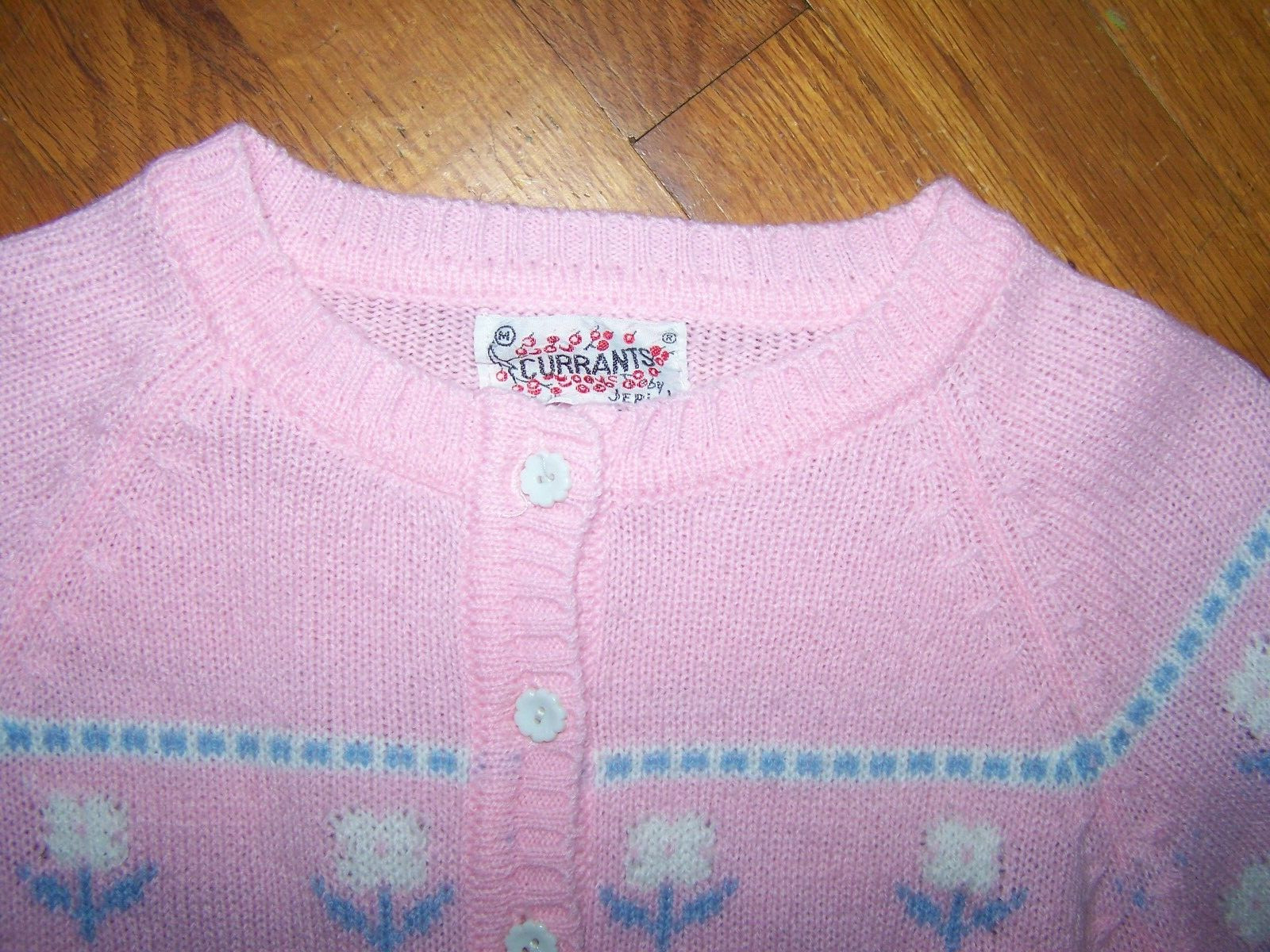 Vintage Currants By Jeri-Jo Pink Pullover Sweater Woman’s Medium (6)