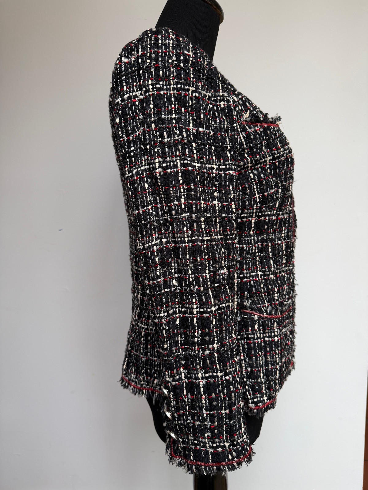 Chanel Vintage Tweed Jacket 2005 Karl Lagerfeld FR 42 (Tailored w/ all fabric)