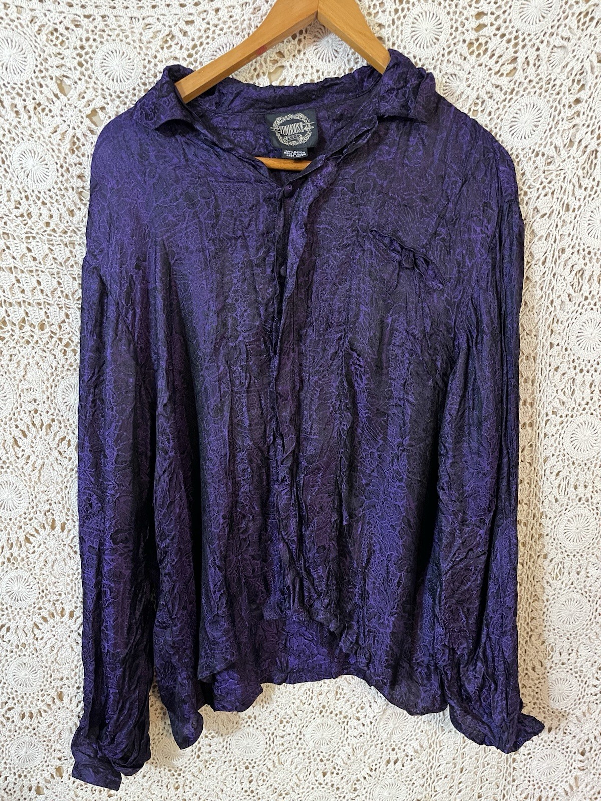 Vintage 90s Funhouse NYC Goth Shirt Sz Large Grunge Steam Punk Tripp Halloween