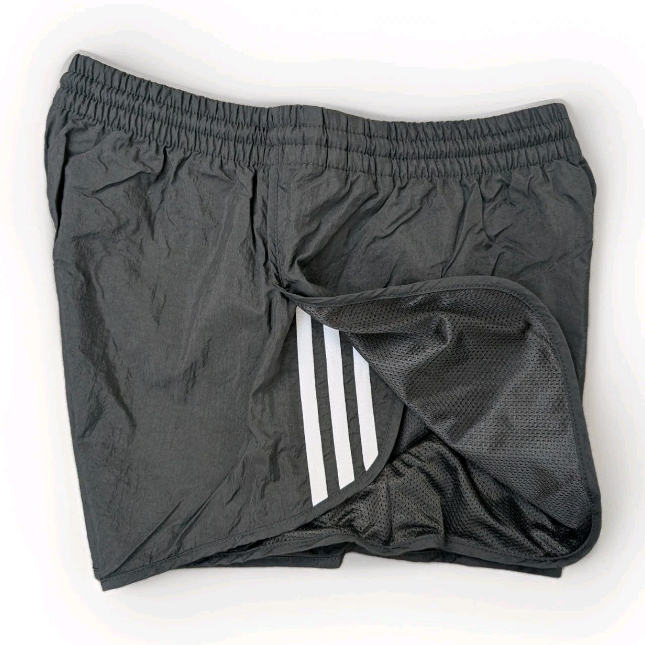 Adidas Like NEW Sprinter Nylon Shorts Running Womens 36 Black Running Sports Gym