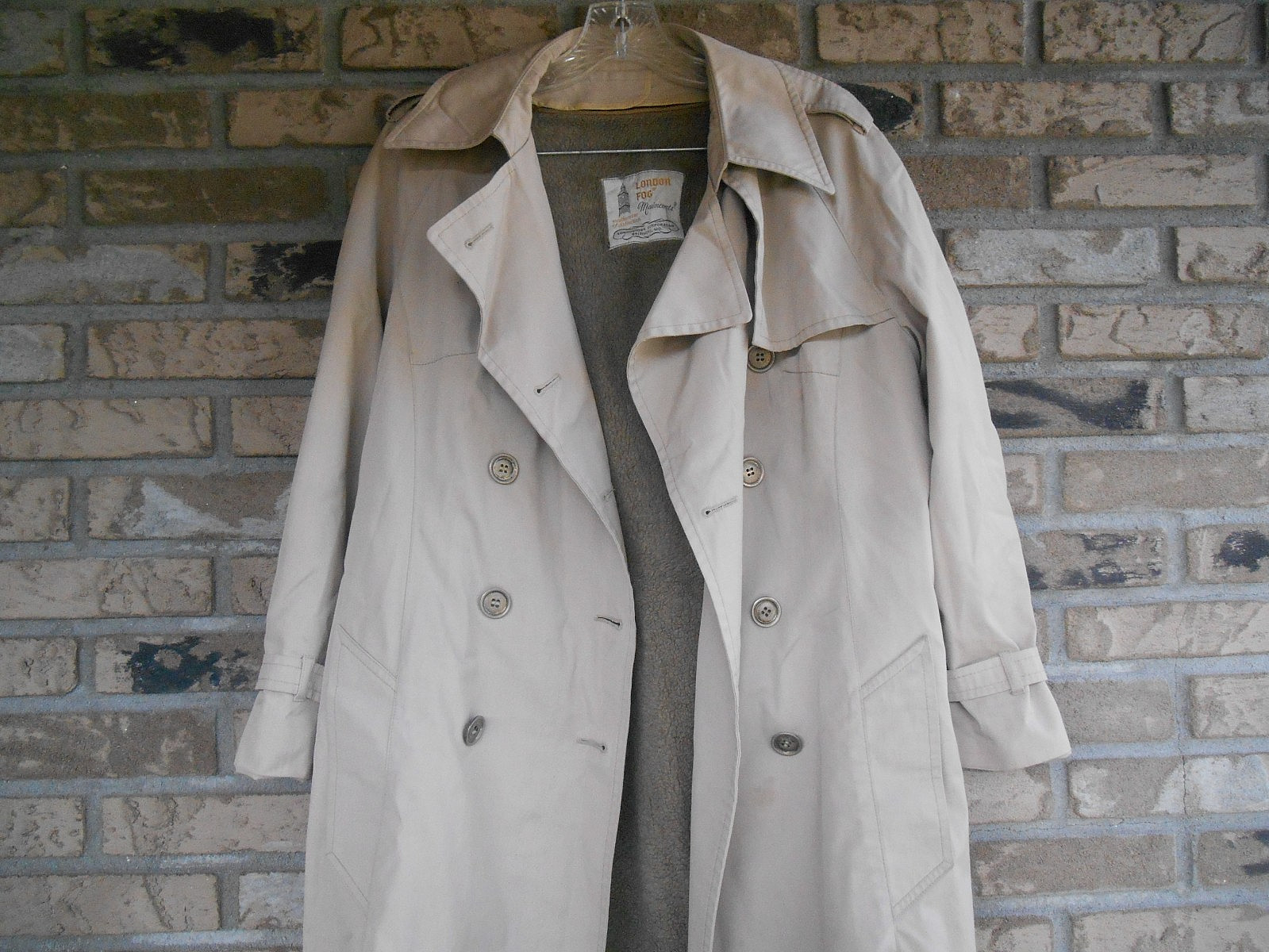 VINTAGE LADIES LONDON FOG MAINCOATS TRENCH COAT WITH ZIPOUT LINER SIZE 14 PETITE