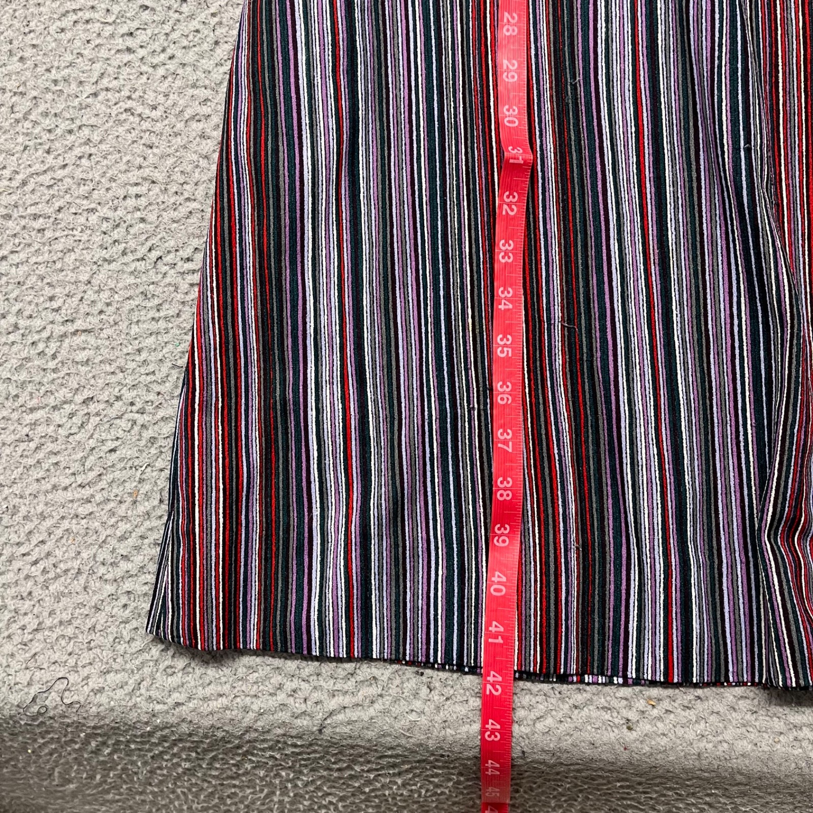 Heury Lee Vintage Dress Womens 12 Purple Striped Secretary Geek 60’s 70’s