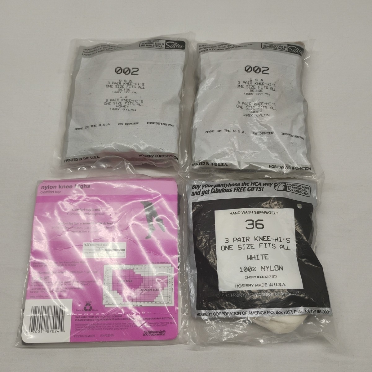Vintage 90s Silkies No Nonsense Knee Hi’s Highs NOS 11 Pairs Total