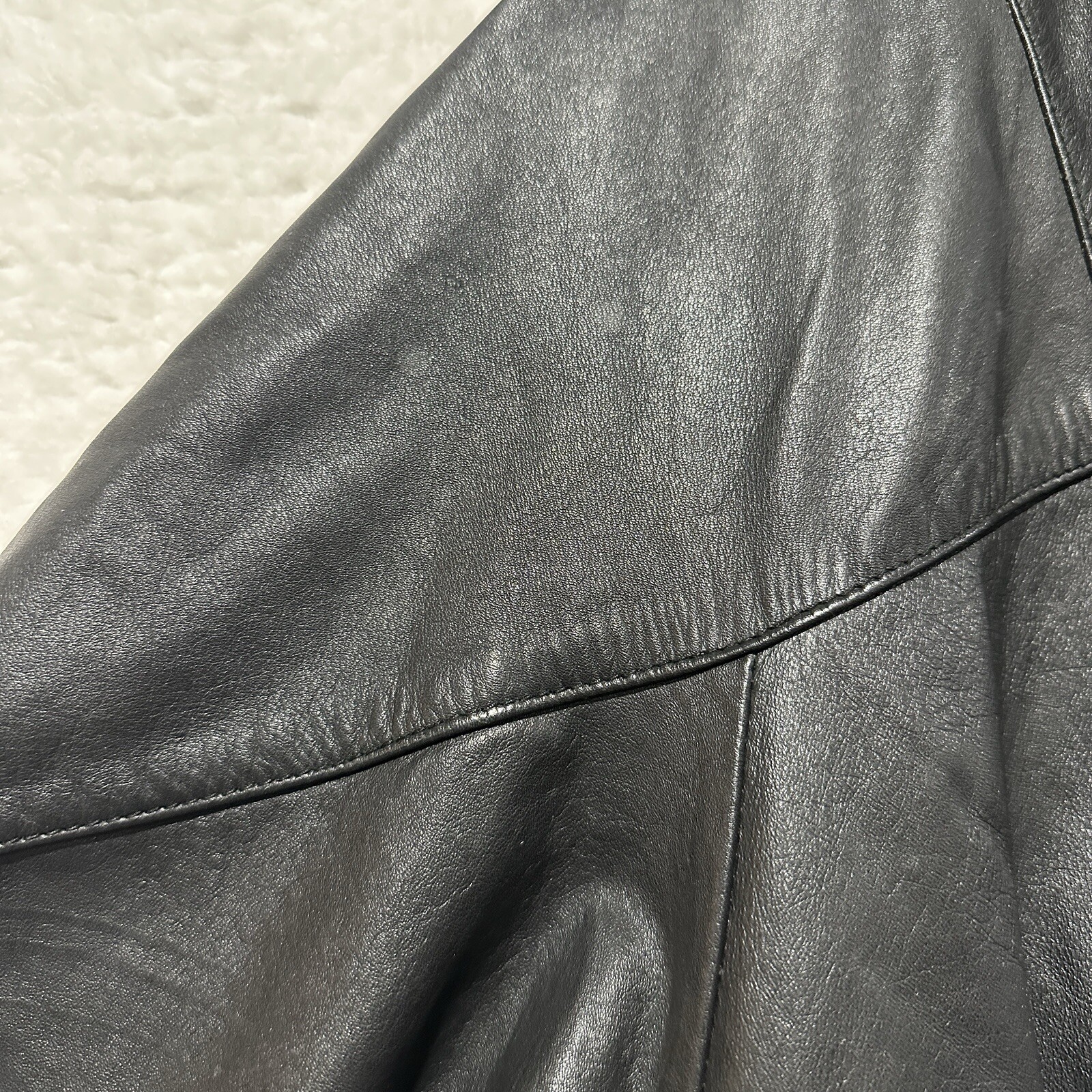 Wilson Vintage Women Thinsulate Lining Removable Black Leather Jacket Size Small