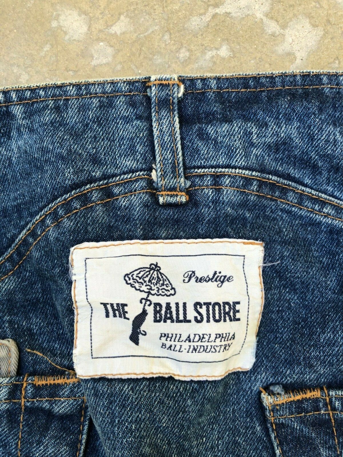 BALL Women’s VTG 90s The Ball Store Industry Denim Patch Knee Length Skirt | 50