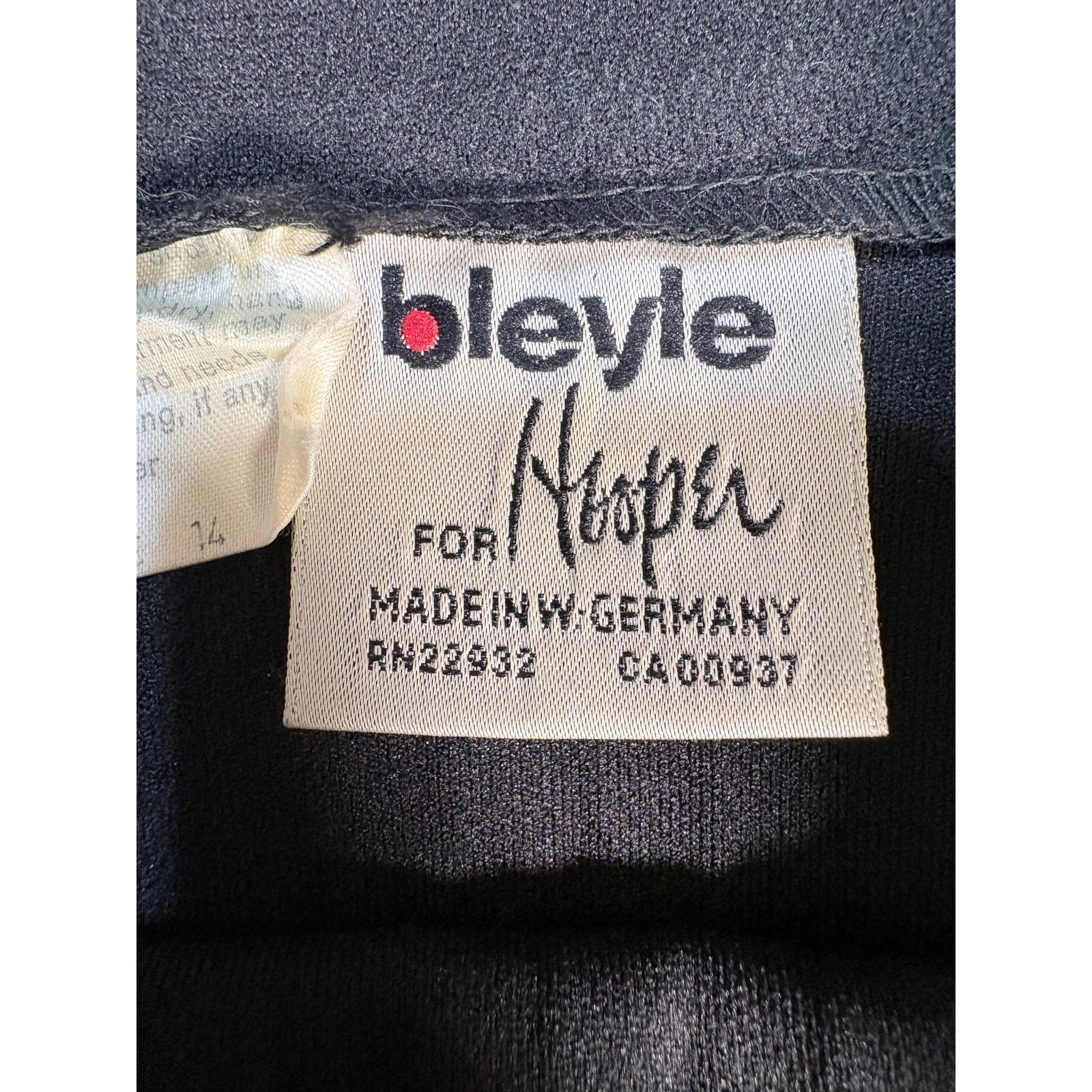 Vintage Bleyle for Hooper Black Pleated Retro Pinup Coquette Skirt Women Size 14