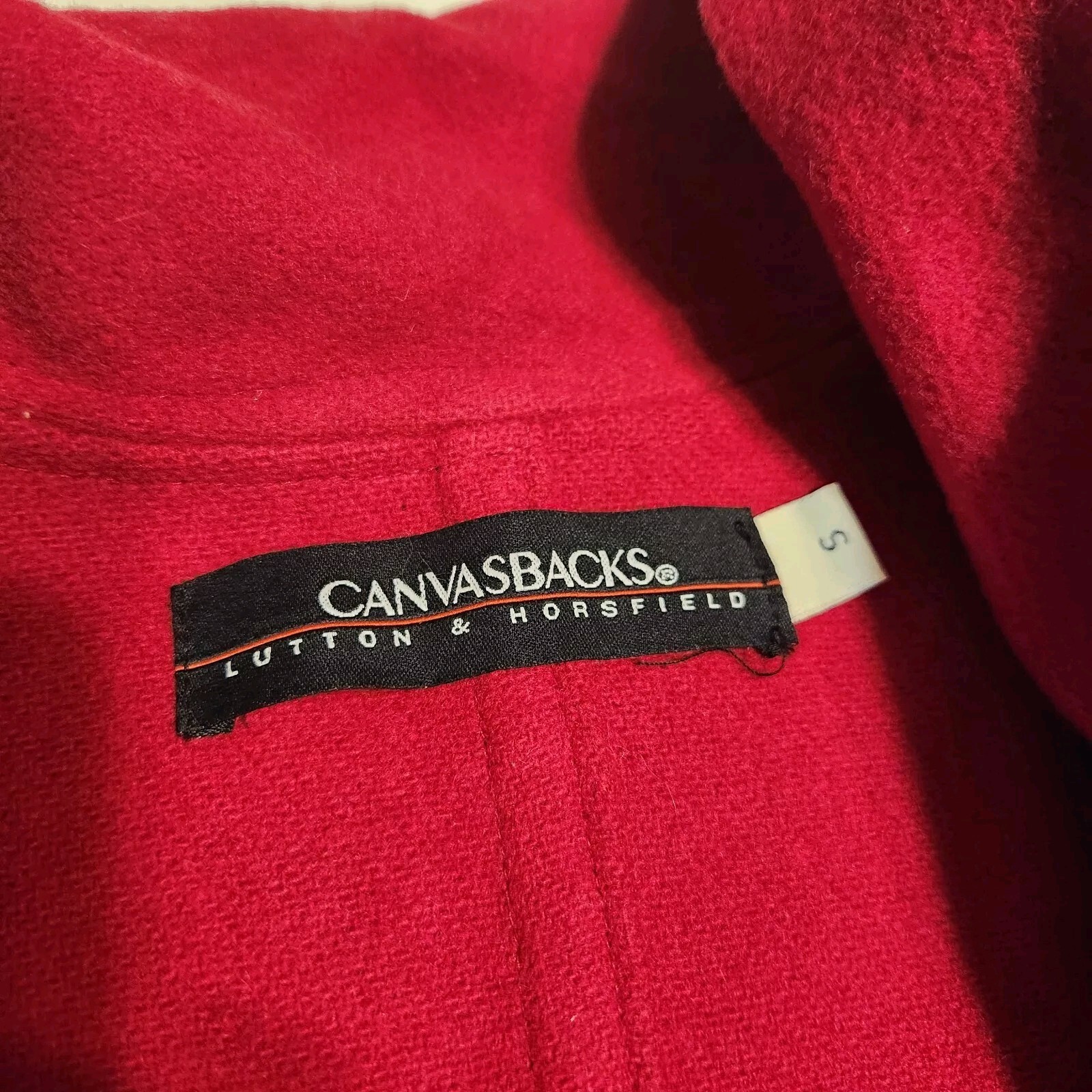 Vintage Canvasbacks Lutton & Horsfield Wool Retro Patchwork Jacket SZ S/M