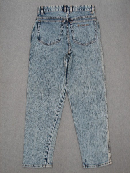QB13415 VINTAGE 1980s *GLORIA VANDERBILT* NEWPORT WOMENS JEANS sz8S ACID WASH