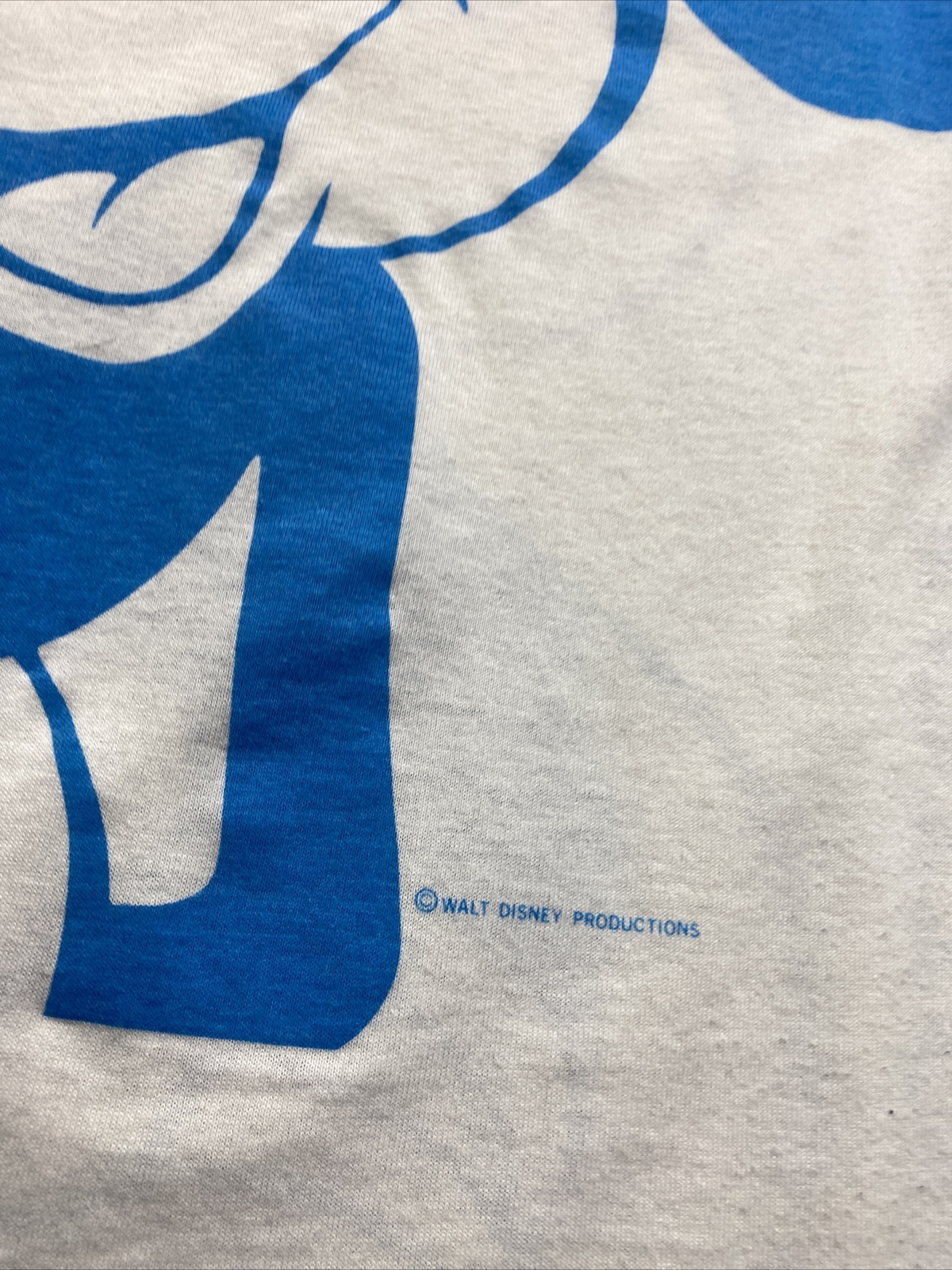 Vintage Mickey Mouse T Shirt Double Sided Walt Disney Productions Sz Small 80s