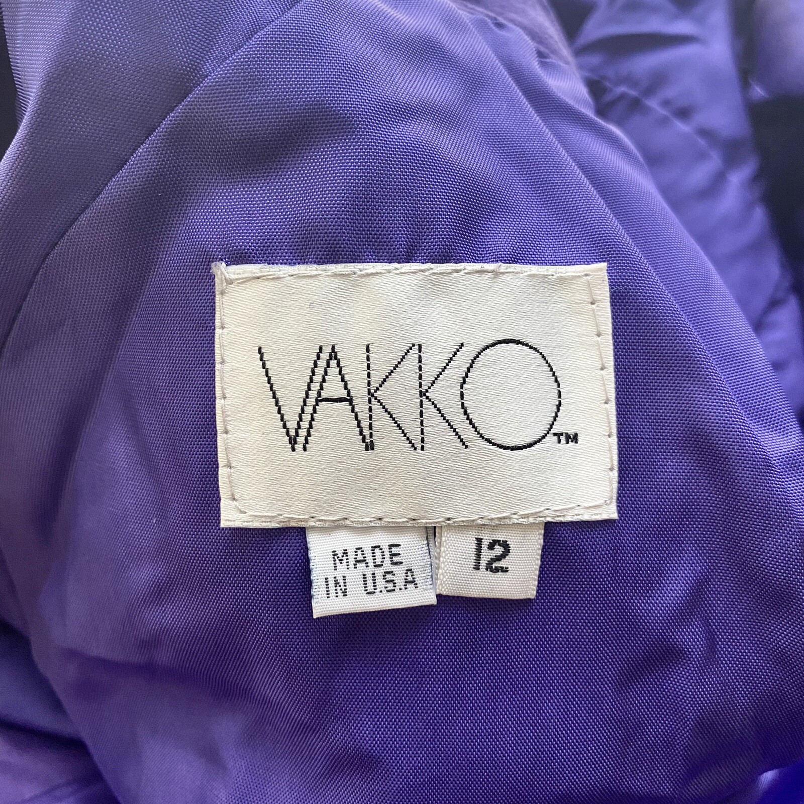Vintage 80s 90s Purple Suede Maxi Dress NEW Size 12 by Vakko Long Sleeve