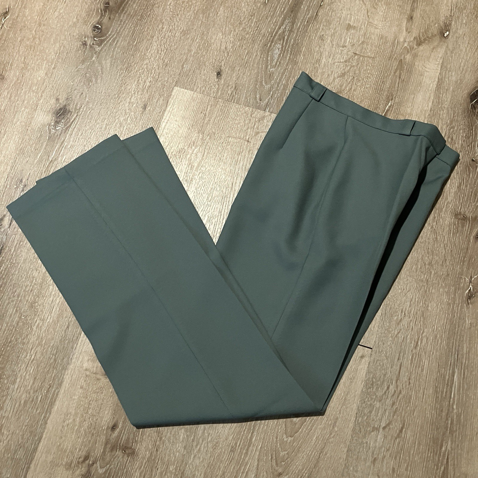 Vintage Bobbie Brooks Womens Pants Size 26×32 ILGWU Sage Green Trousers Business
