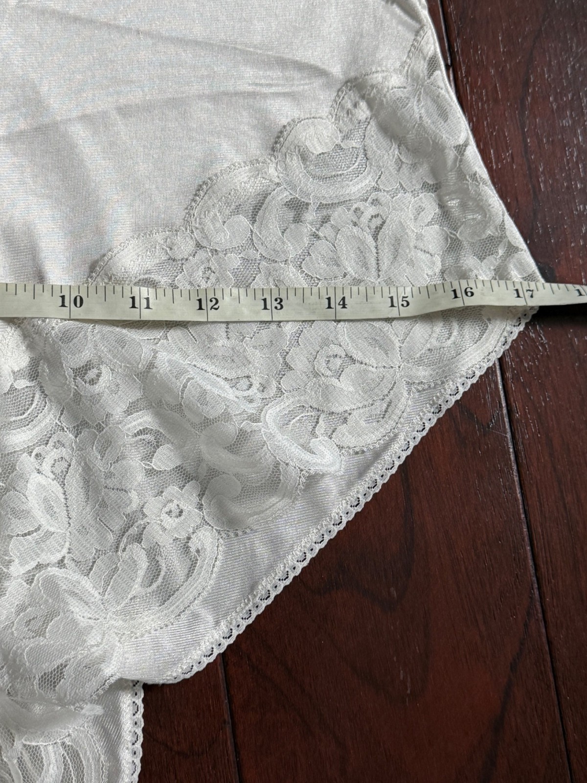 Vintage Slip Interludes by CIRA White Lace Satin Teddy Bodysuit Lingerie Medium