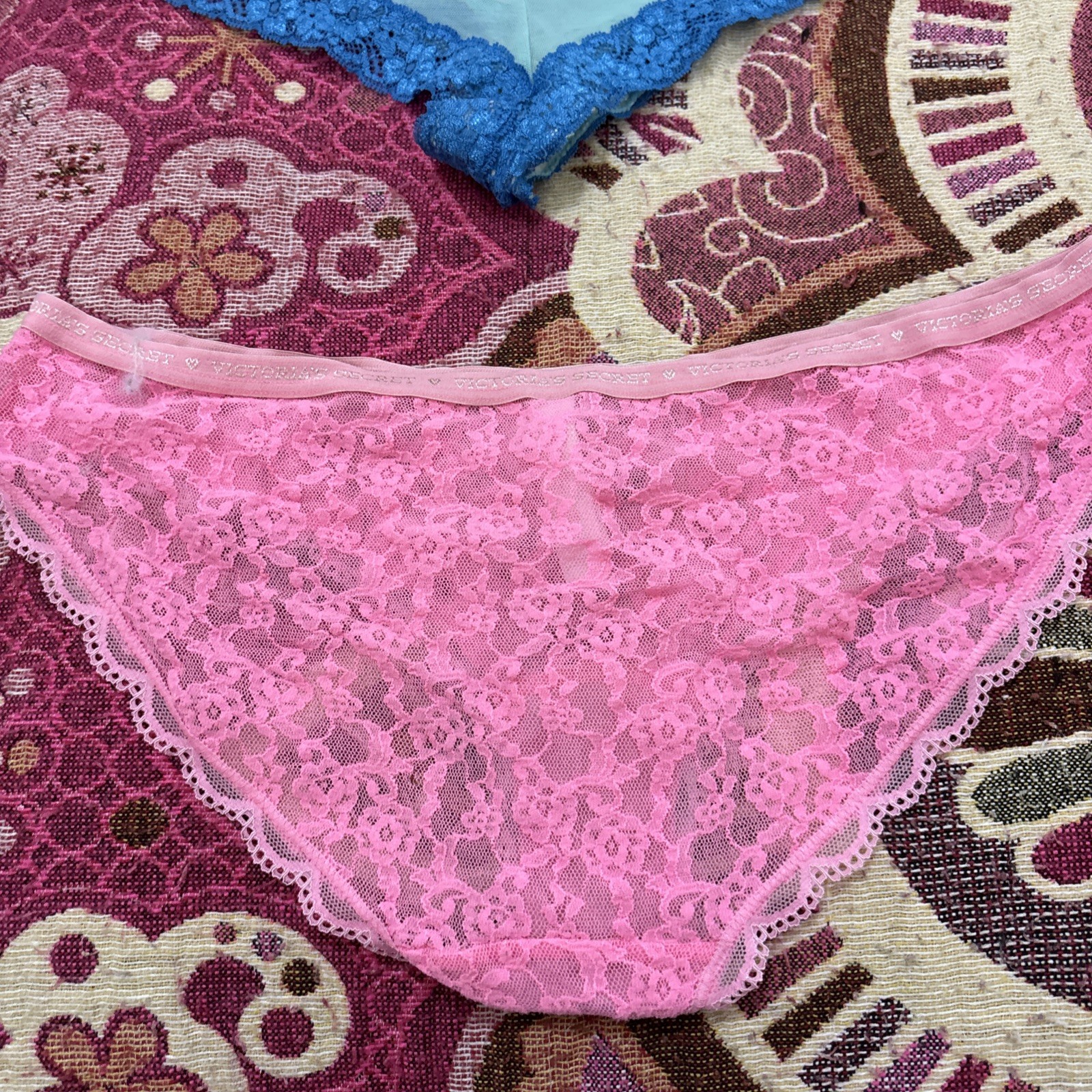 Vintage Lote 5 Pink/victoria Secrets Mic Pantis #005