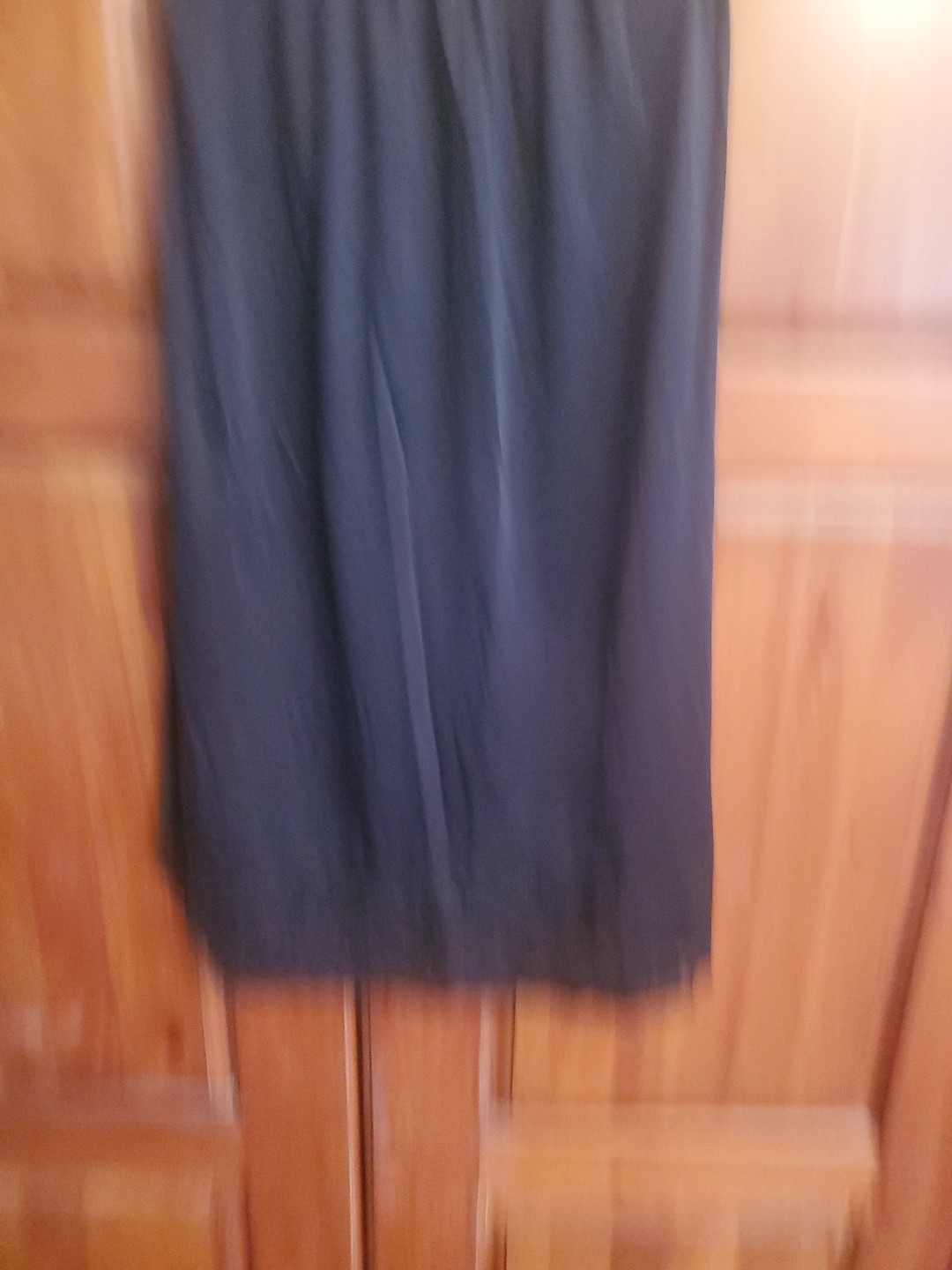 Vintage Half Slip Size Med. Black Tricot Nylon Side Slit Lace By Vanity Fair