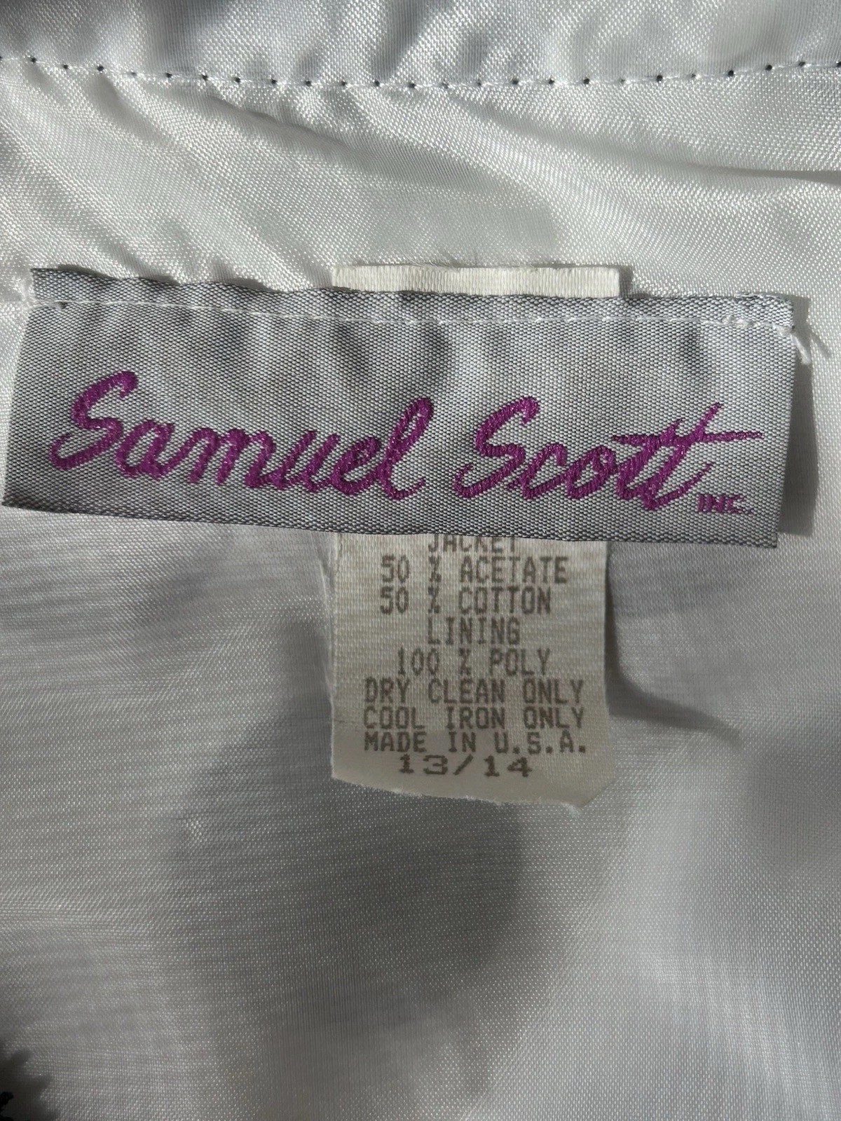 VTG Sameul Scott 2 Pc Skirt and Jacket Polka Dots, Full Skirt Sz14