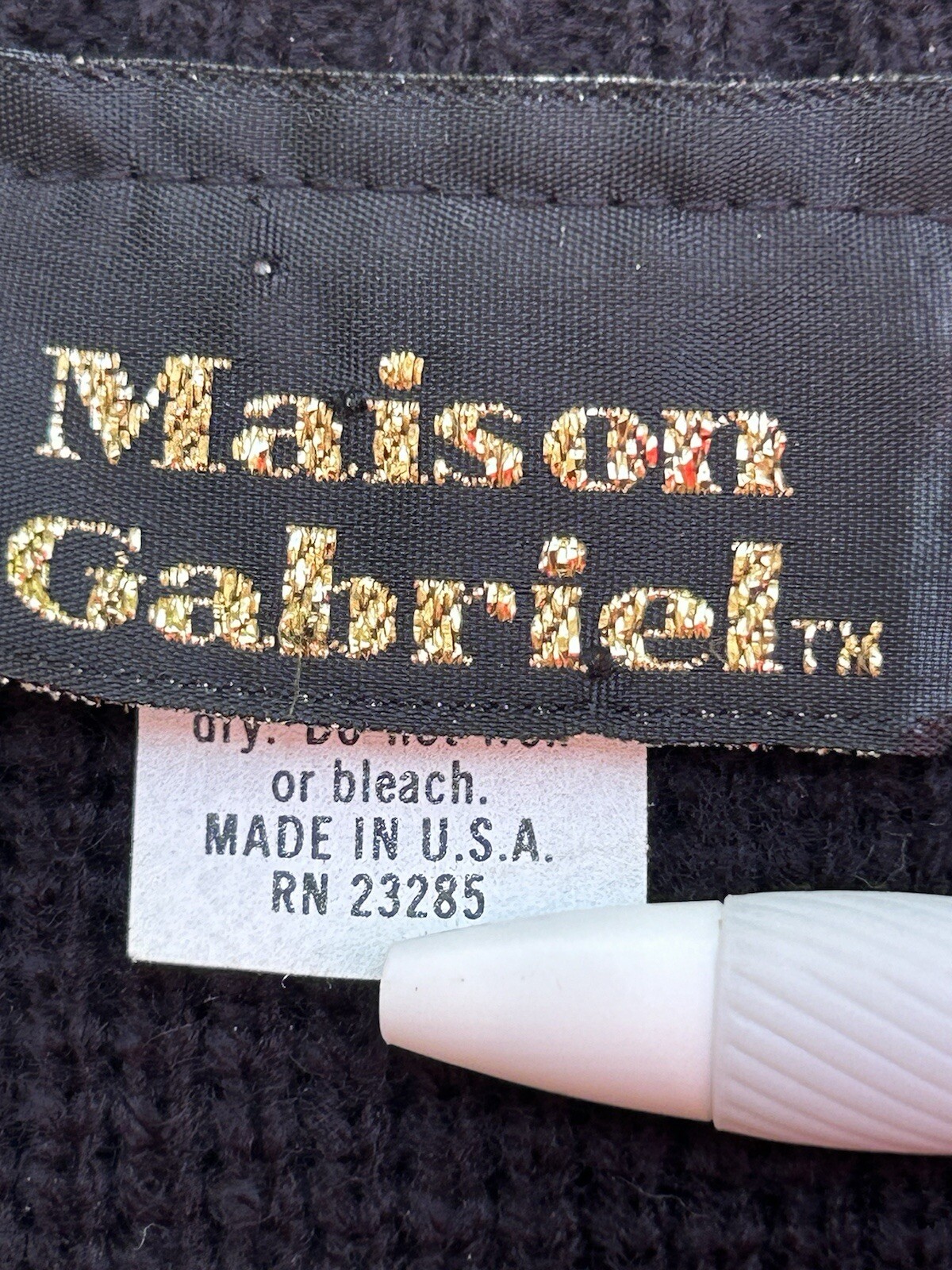 Vintage Artsy Women’s Maison Gabriel Sweater Vest Folk Art Made In USA Sz M