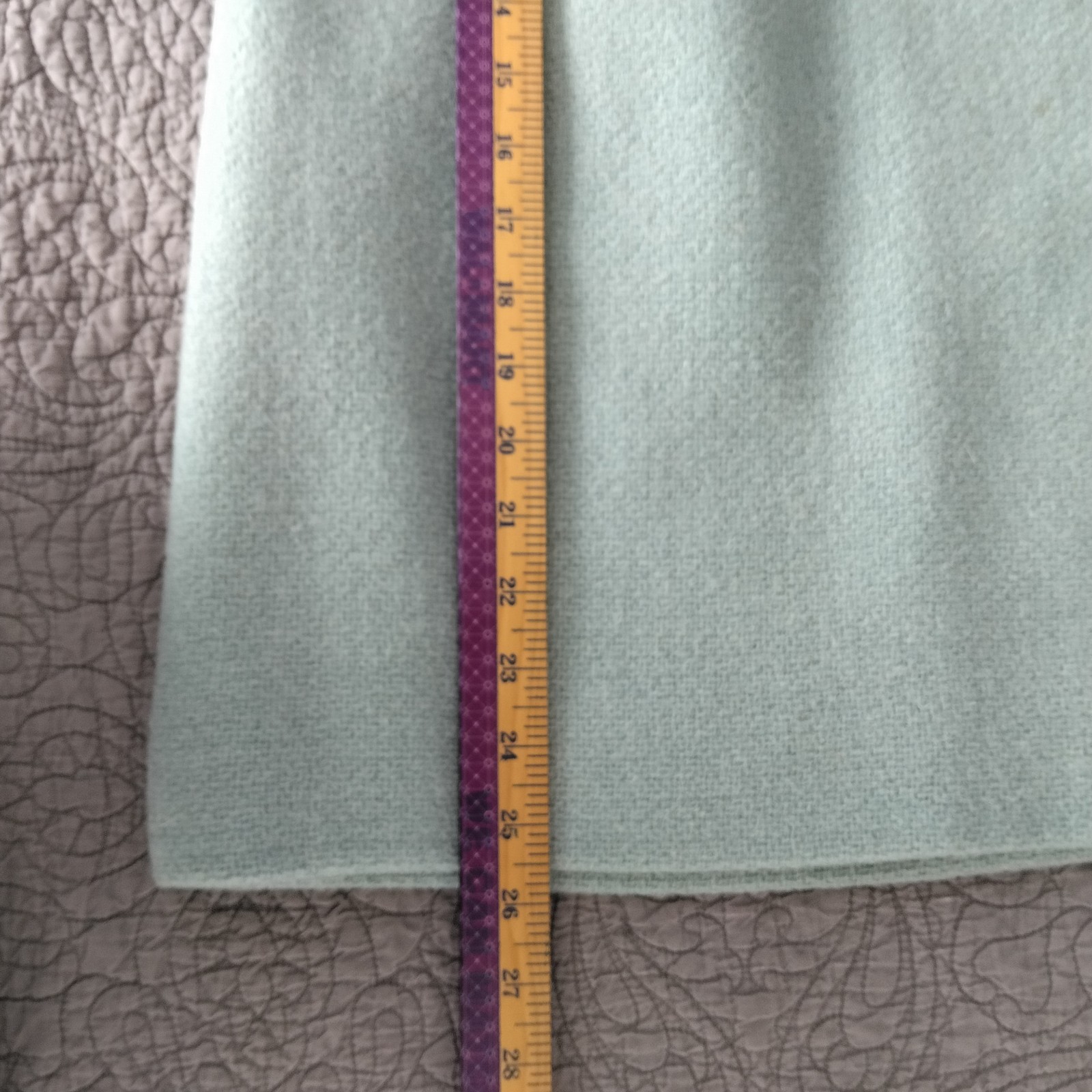 Vtg 1950s 25 Skirt Wool Lined A Line Jaeger London Secretary Preppy Pastel Blue