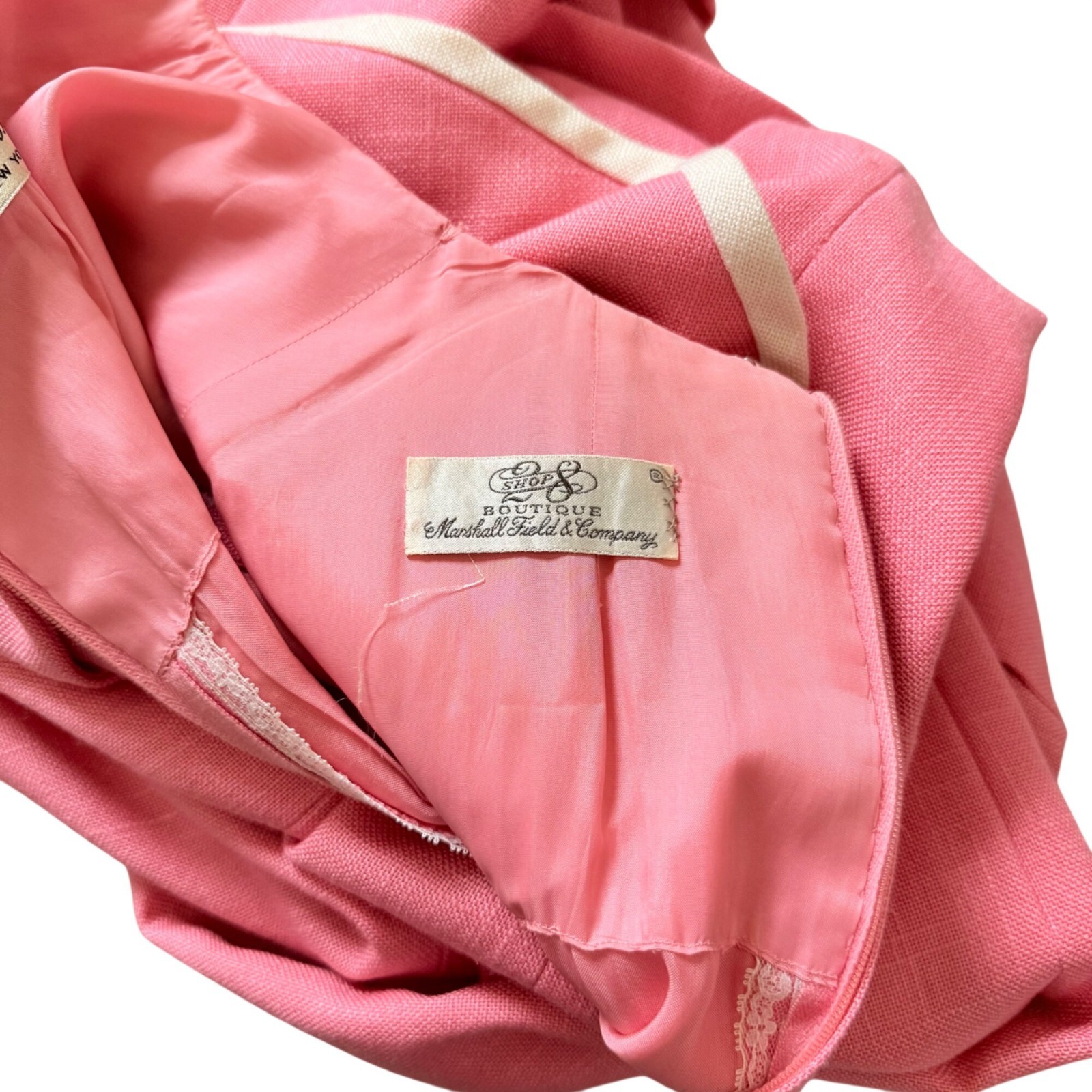 Mollie Parnis Women’s Shift Dress Small Vintage 60s Mod Retro Barbiecore Pink