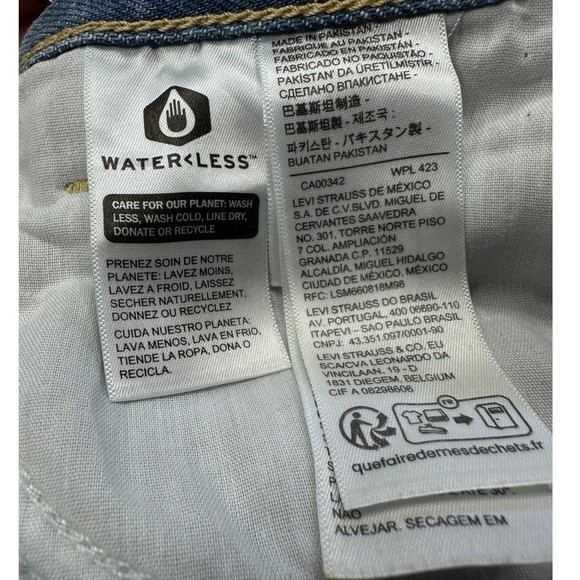 Levis 94 Baggy Wide Leg Jeans Light Wash Y2K Retro 90s Skater Denim