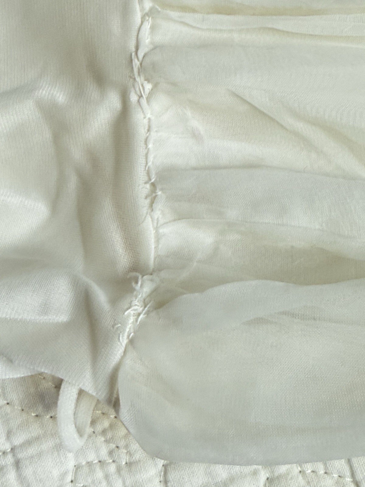 Vintage LAROS Womens 👗 Peignoir Spaghetti Strap Fit Flare Embroider Sz34 READ