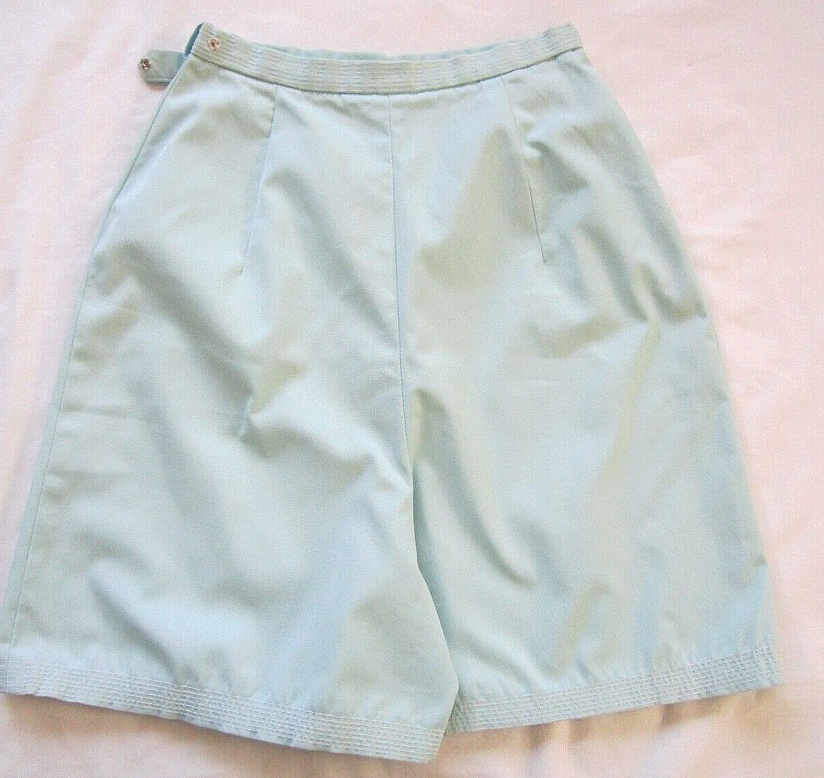 Vintage 60s MCM Mod Gogo Scooter Skort Shorts Mini Skirt Culottes 10 Koret Calif